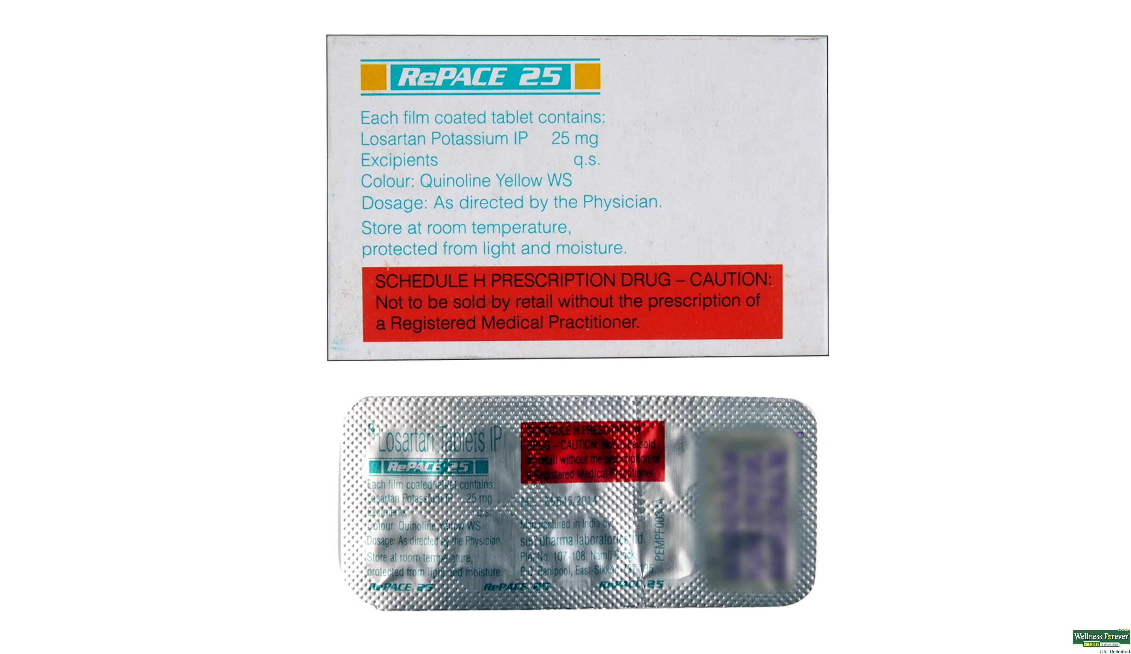 REPACE 25MG 10TAB- 2, 10TAB, 
