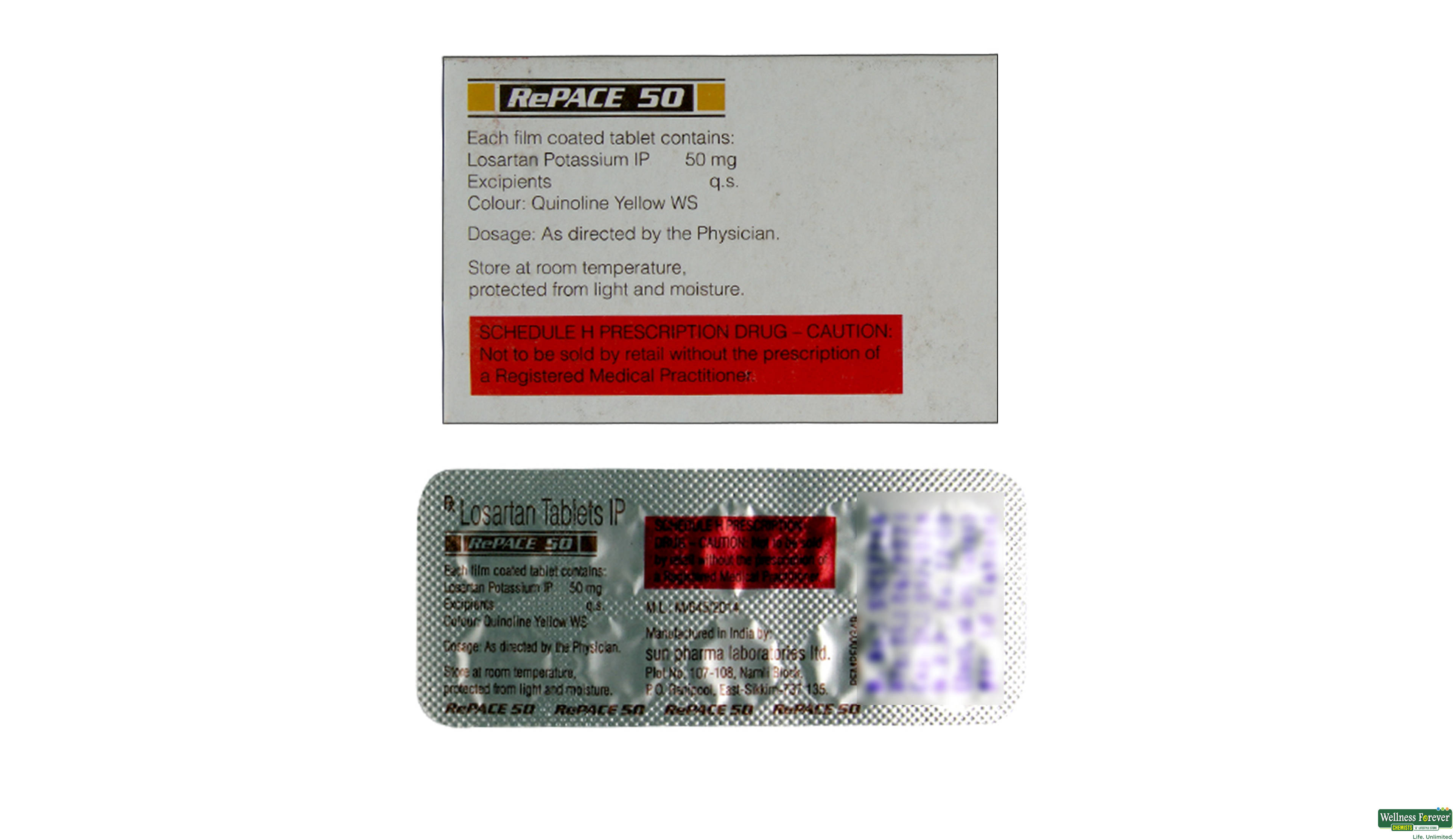 REPACE 50MG 10TAB- 2, 10TAB, 