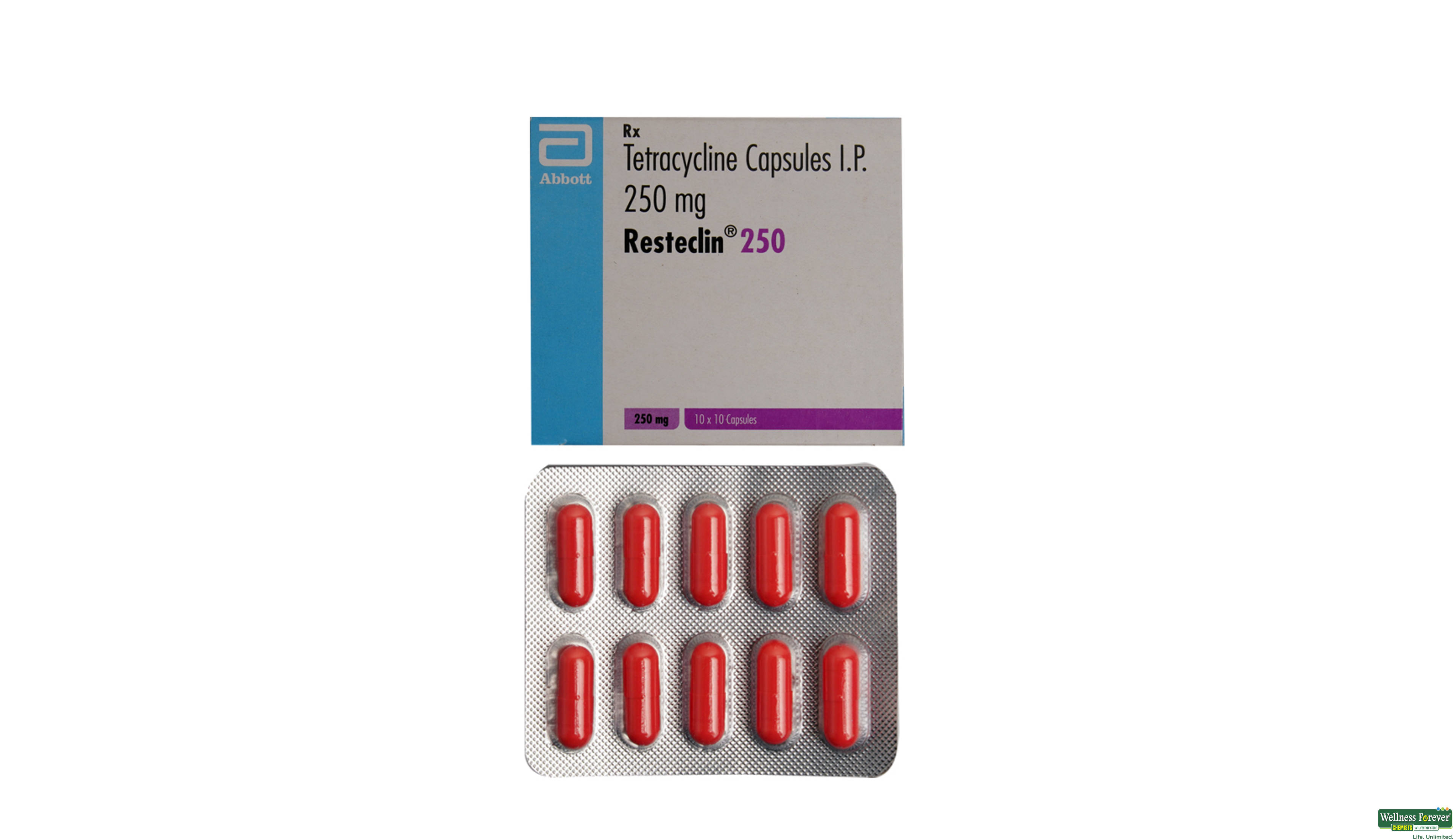 RESTECLIN 250MG 10CAP- 1, 10CAP, 
