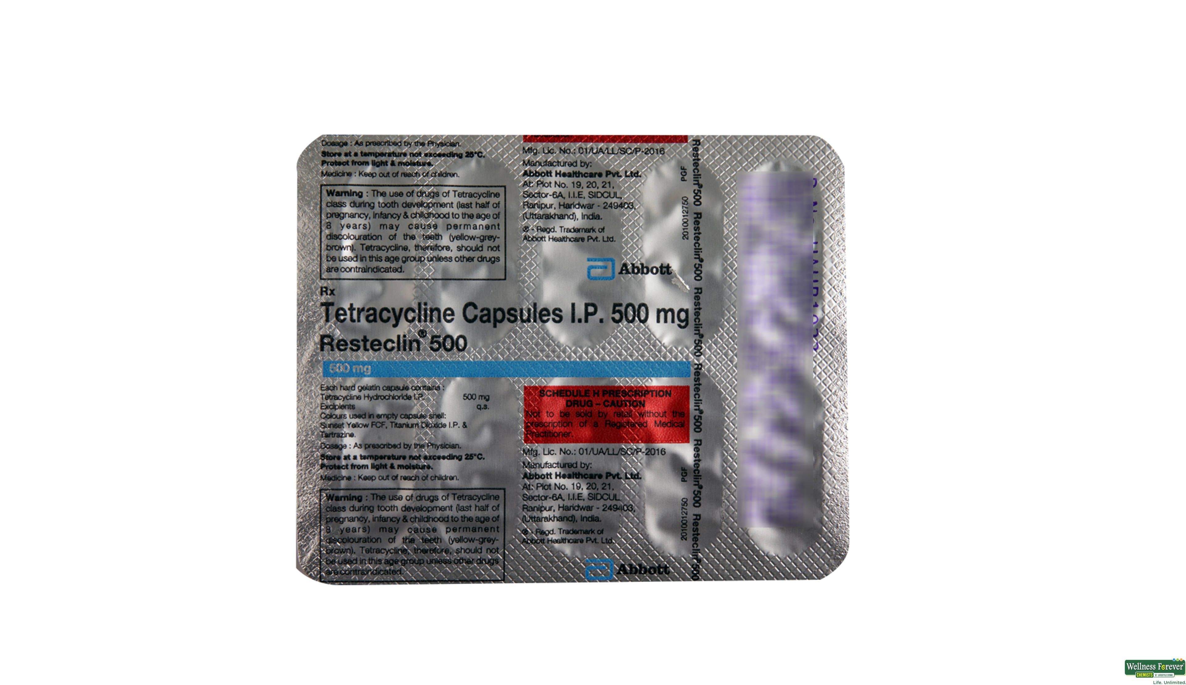RESTECLIN 500MG 10CAP- 2, 10CAP, 