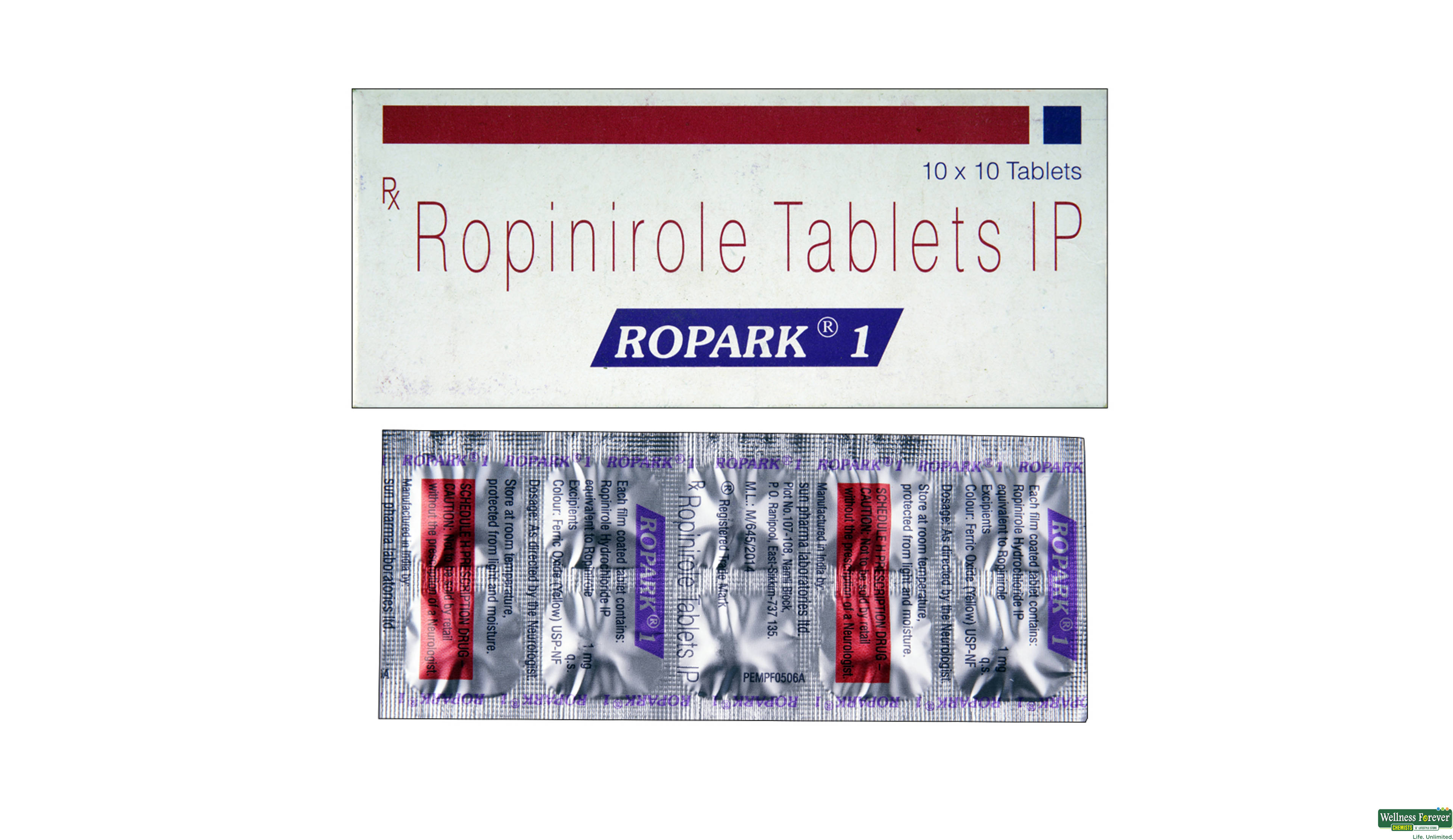 ROPARK 1MG 10TAB- 1, 10TAB, 