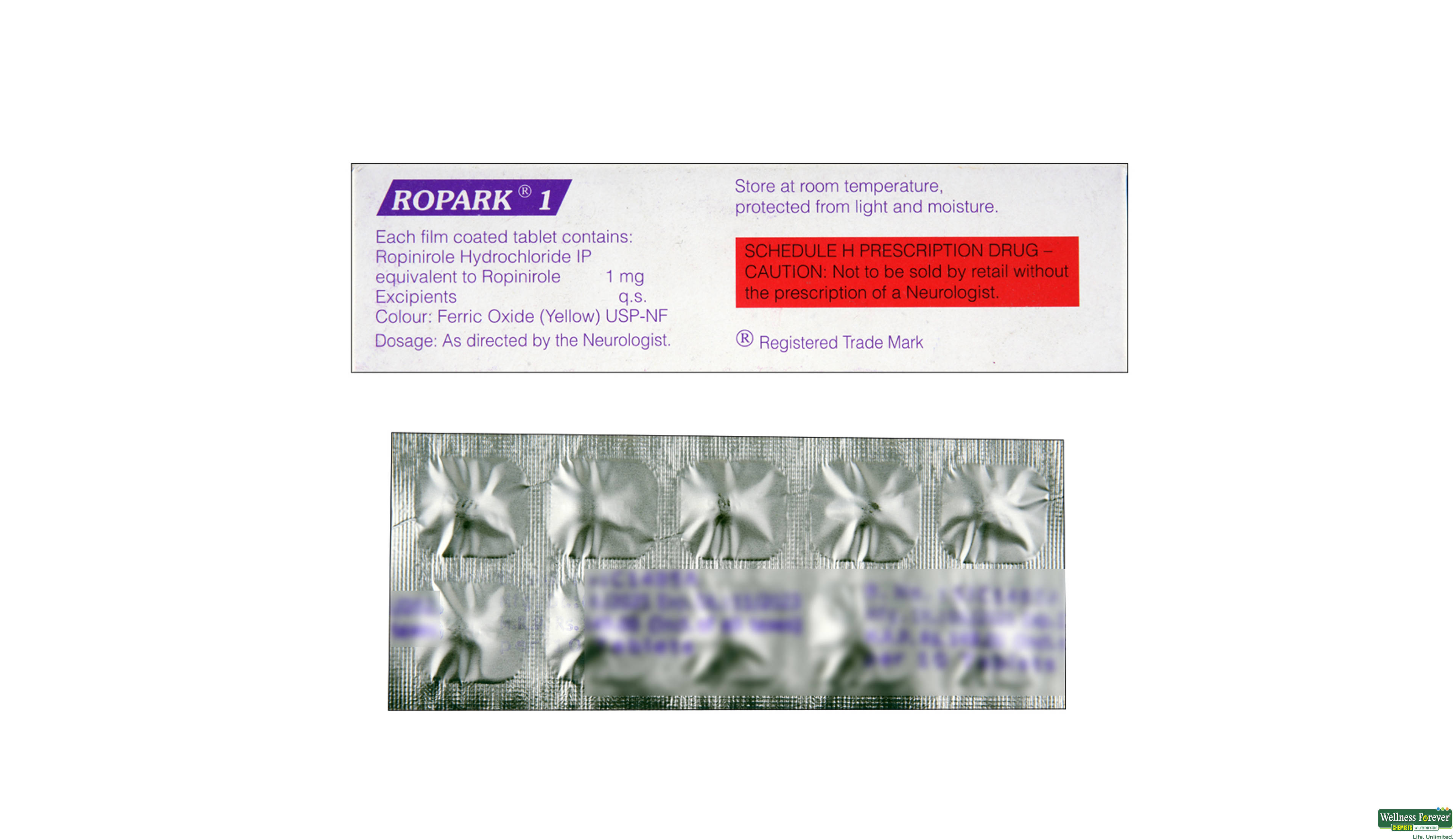 ROPARK 1MG 10TAB- 2, 10TAB, 