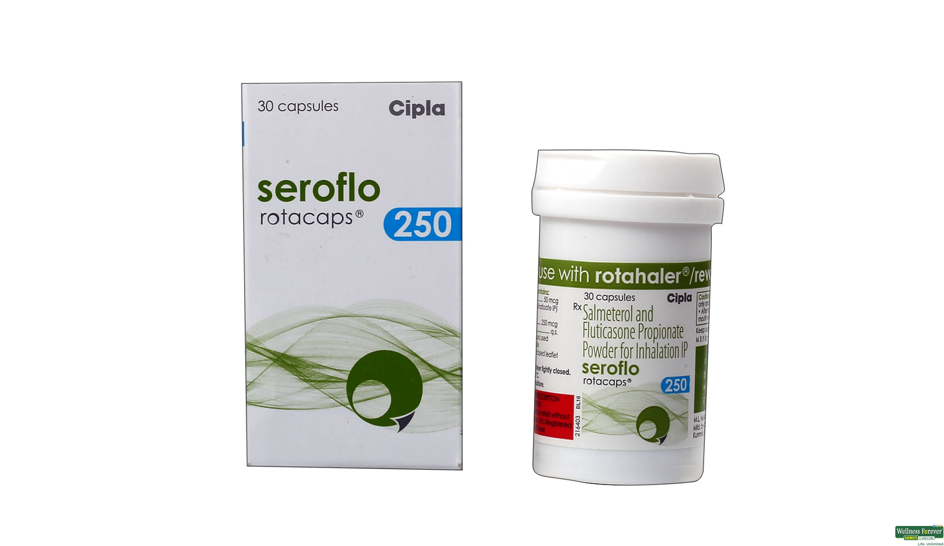 SEROFLO 250 ROTACAP 30CAP- 1, 30CAP, 