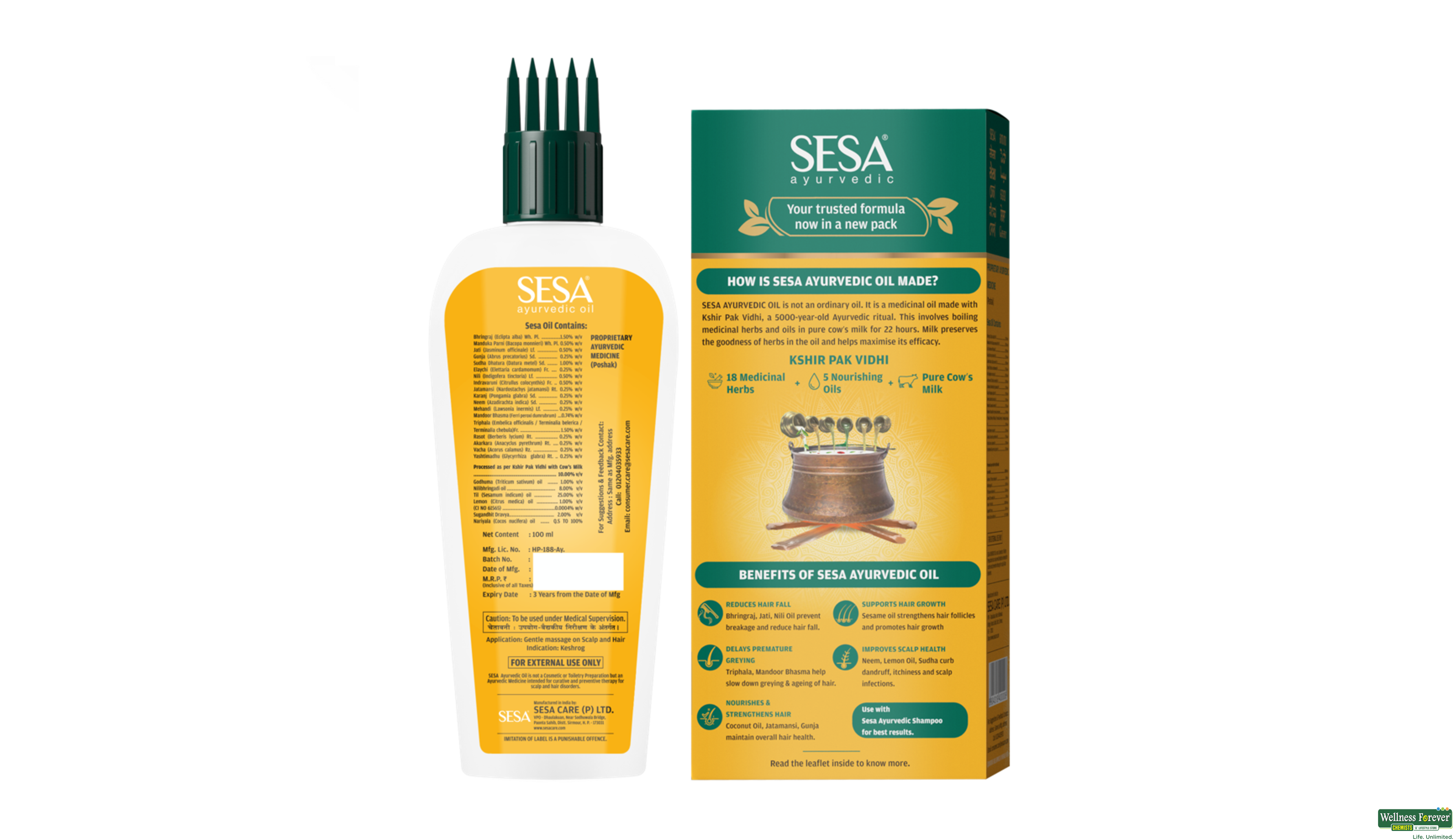 SESA HR/OIL 100ML- 2, 100ML, null