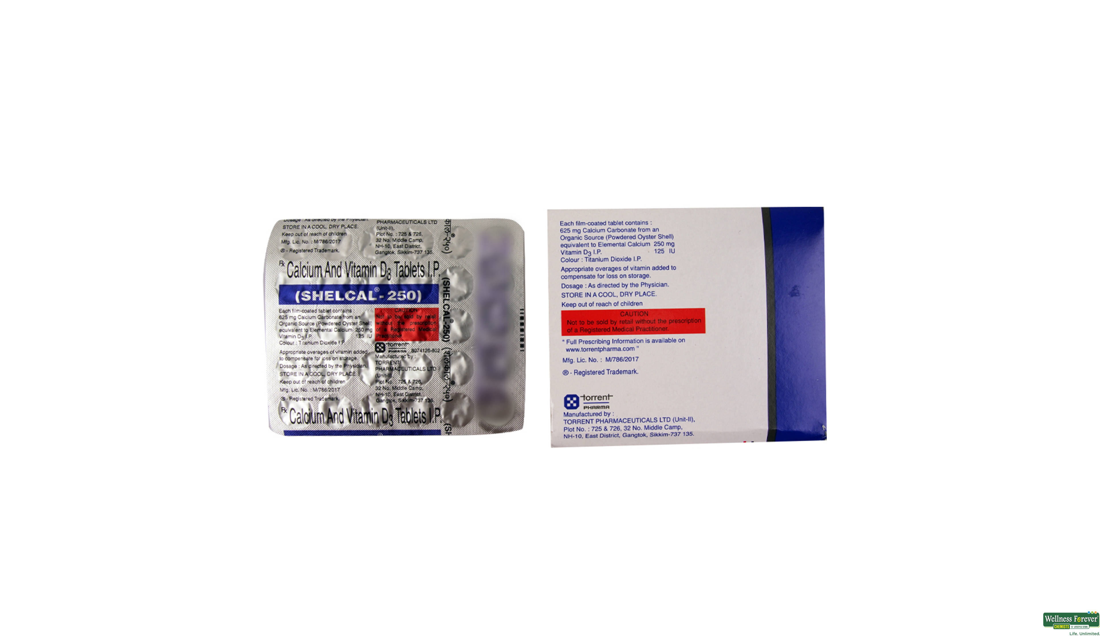SHELCAL 250MG 30TAB- 2, 30TAB, null