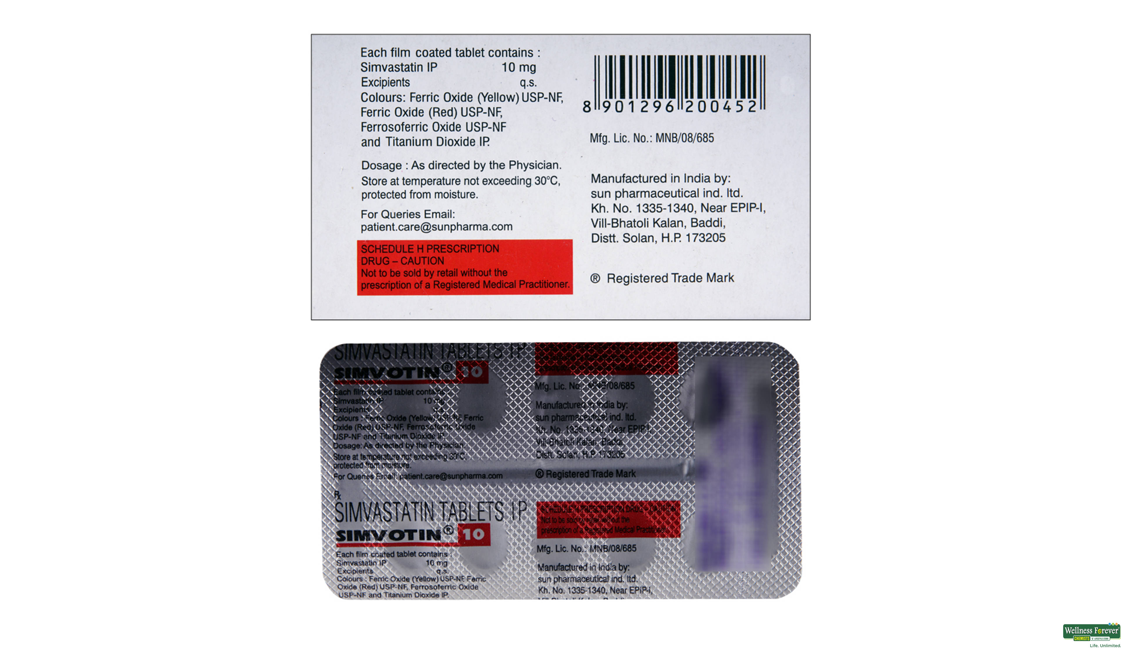 SIMVOTIN 10MG 10TAB- 2, 10TAB, 
