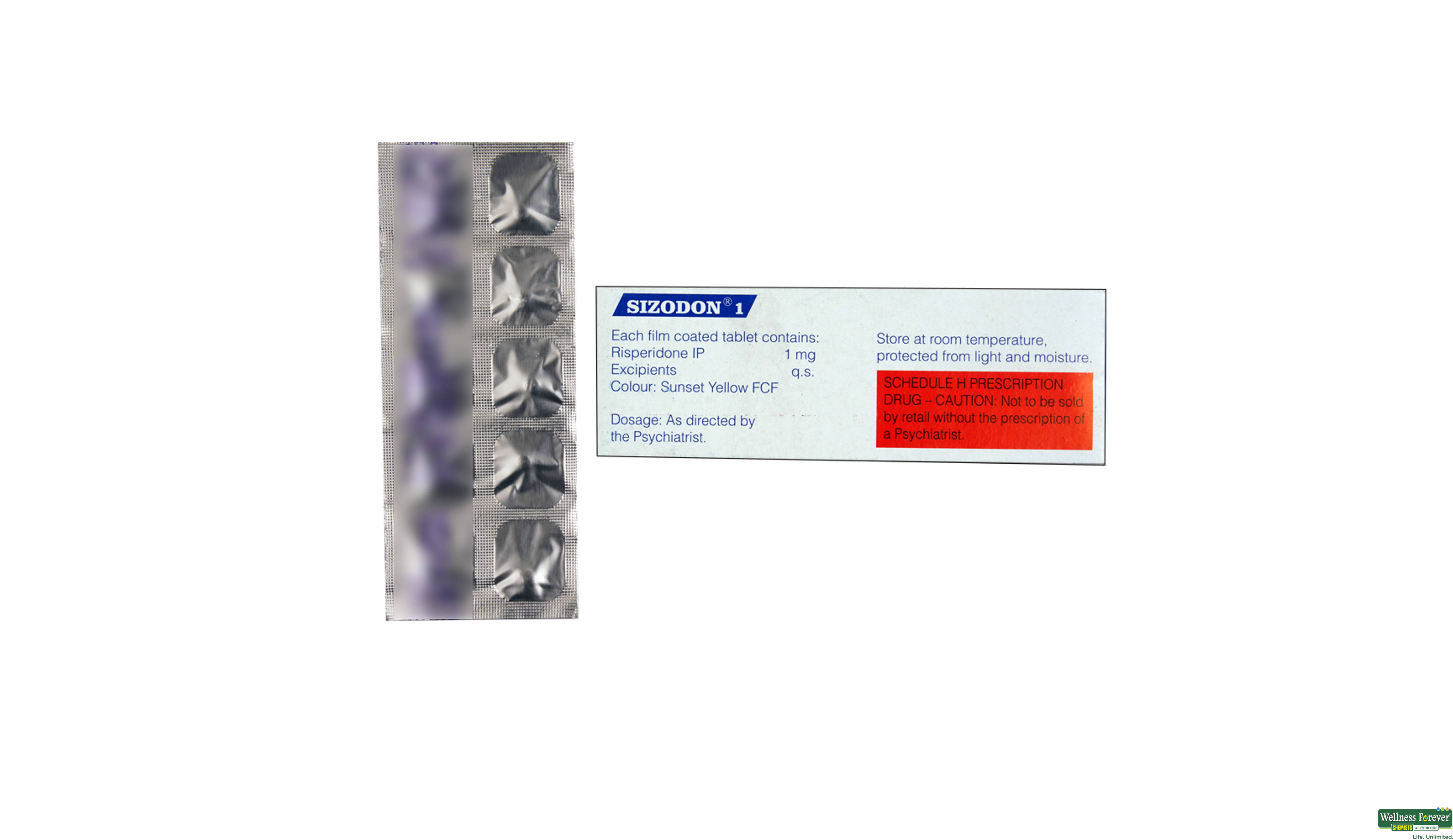 SIZODON 1MG 10TAB- 2, 10TAB, 