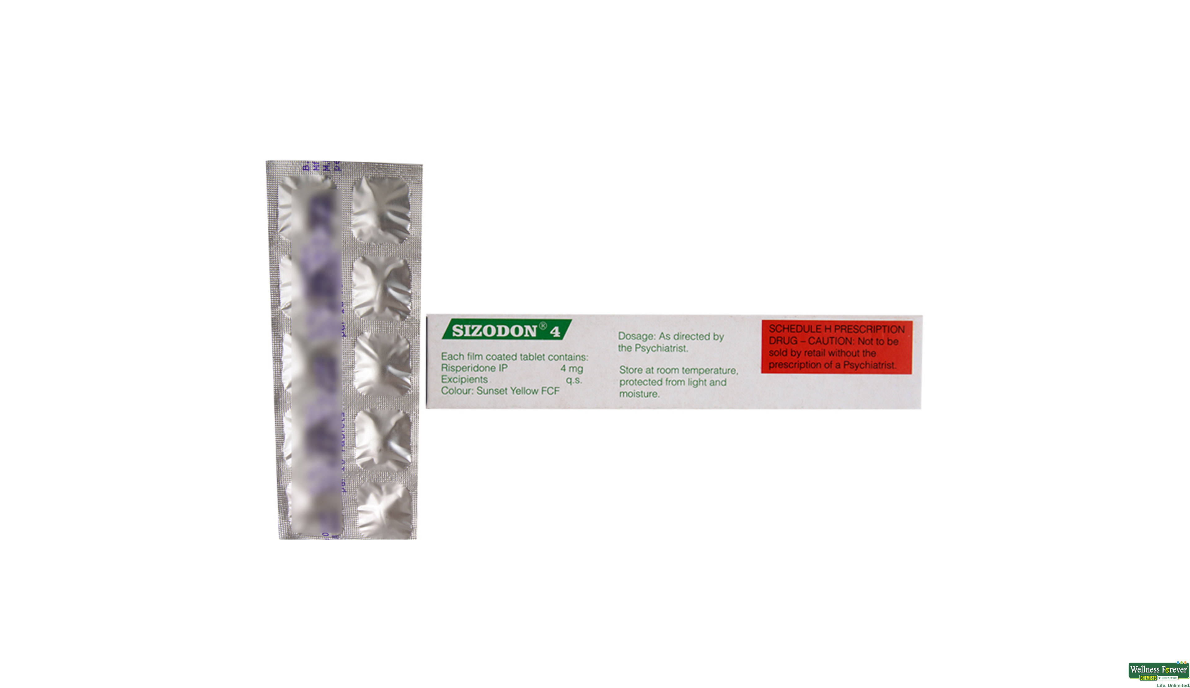 SIZODON 4MG 10TAB- 2, 10TAB, 