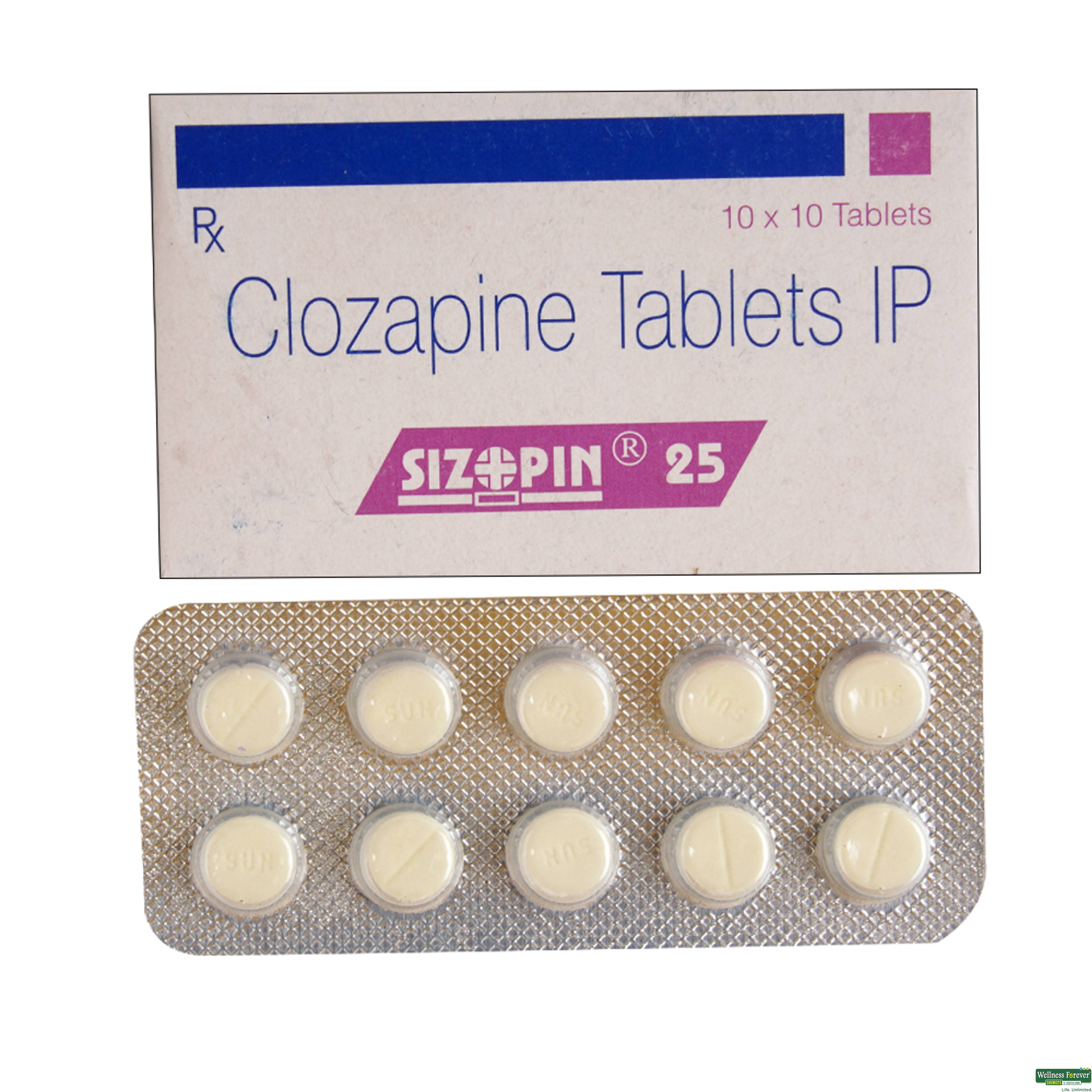 SIZOPIN 25MG 10TAB-image