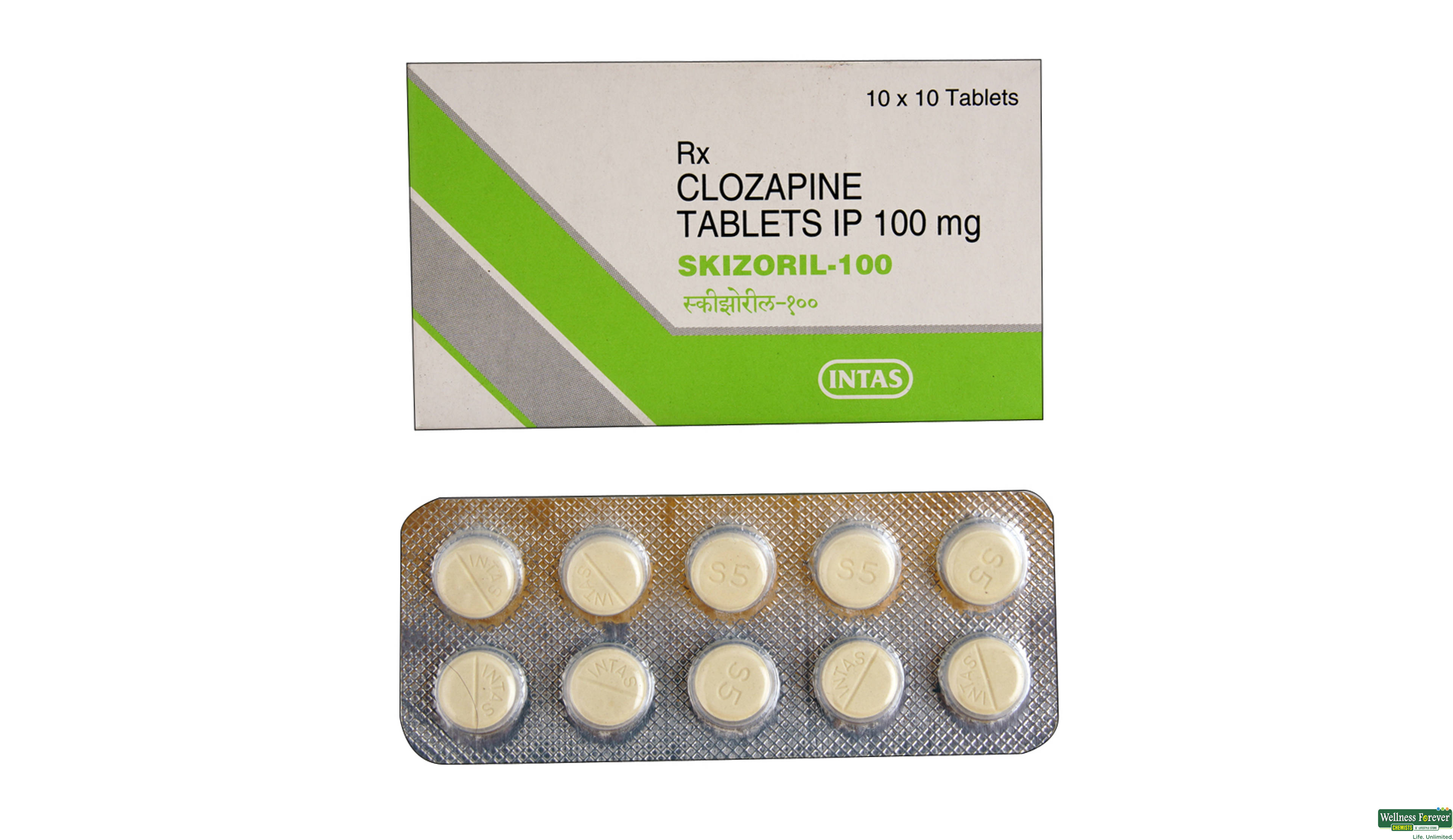 SKIZORIL 100MG 10TAB- 1, 10TAB, 