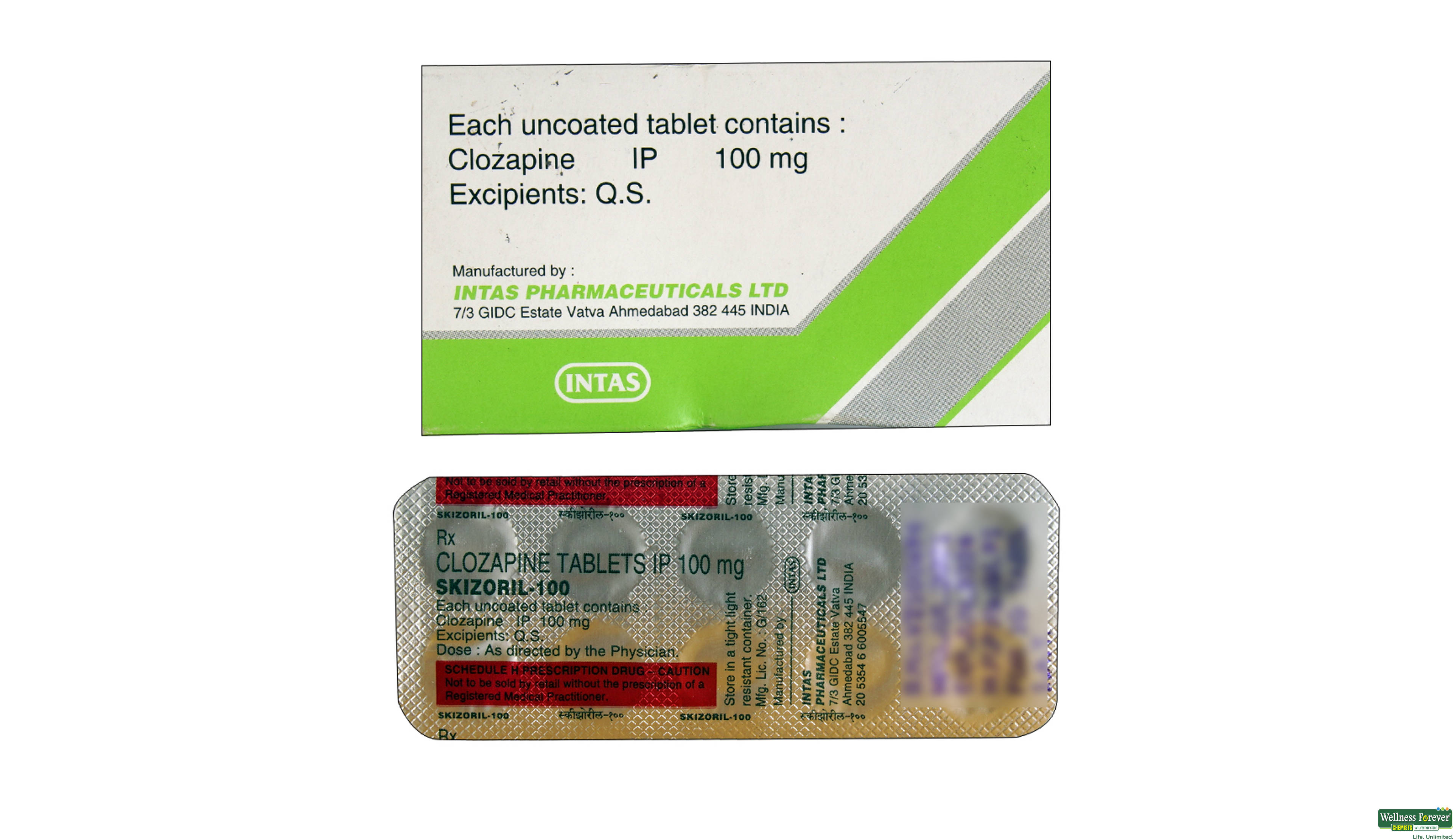 SKIZORIL 100MG 10TAB- 2, 10TAB, 