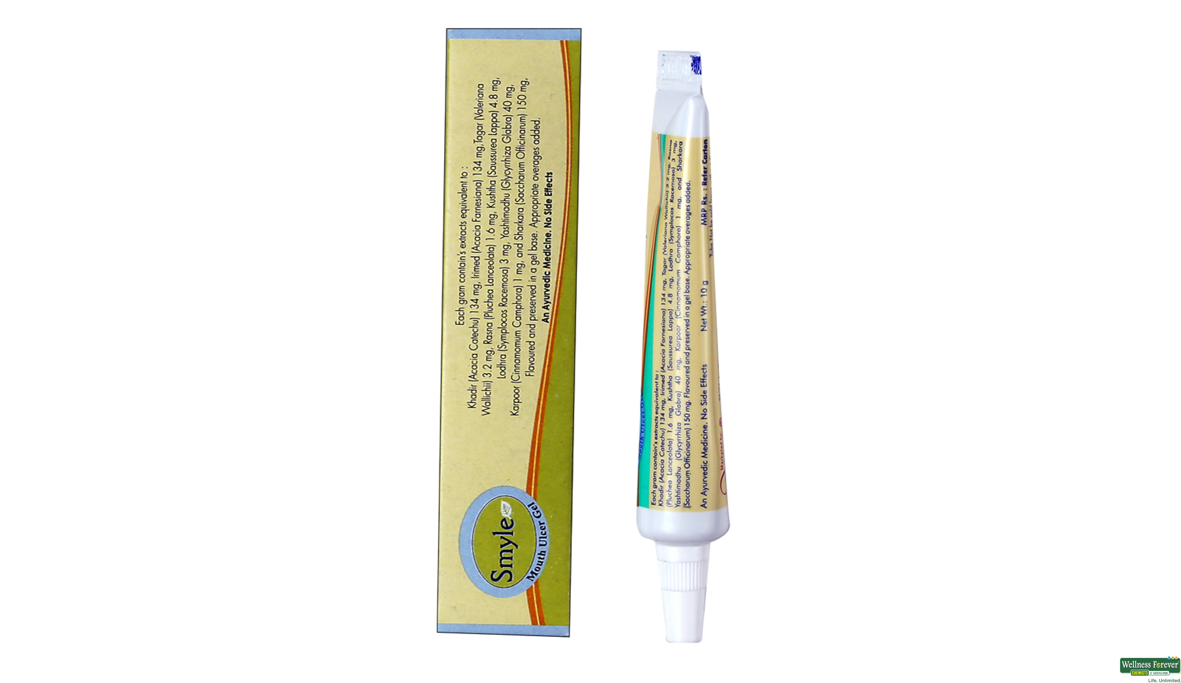 SMYLE MOUTH ULCER GEL 10GM- 2, 10GM, 