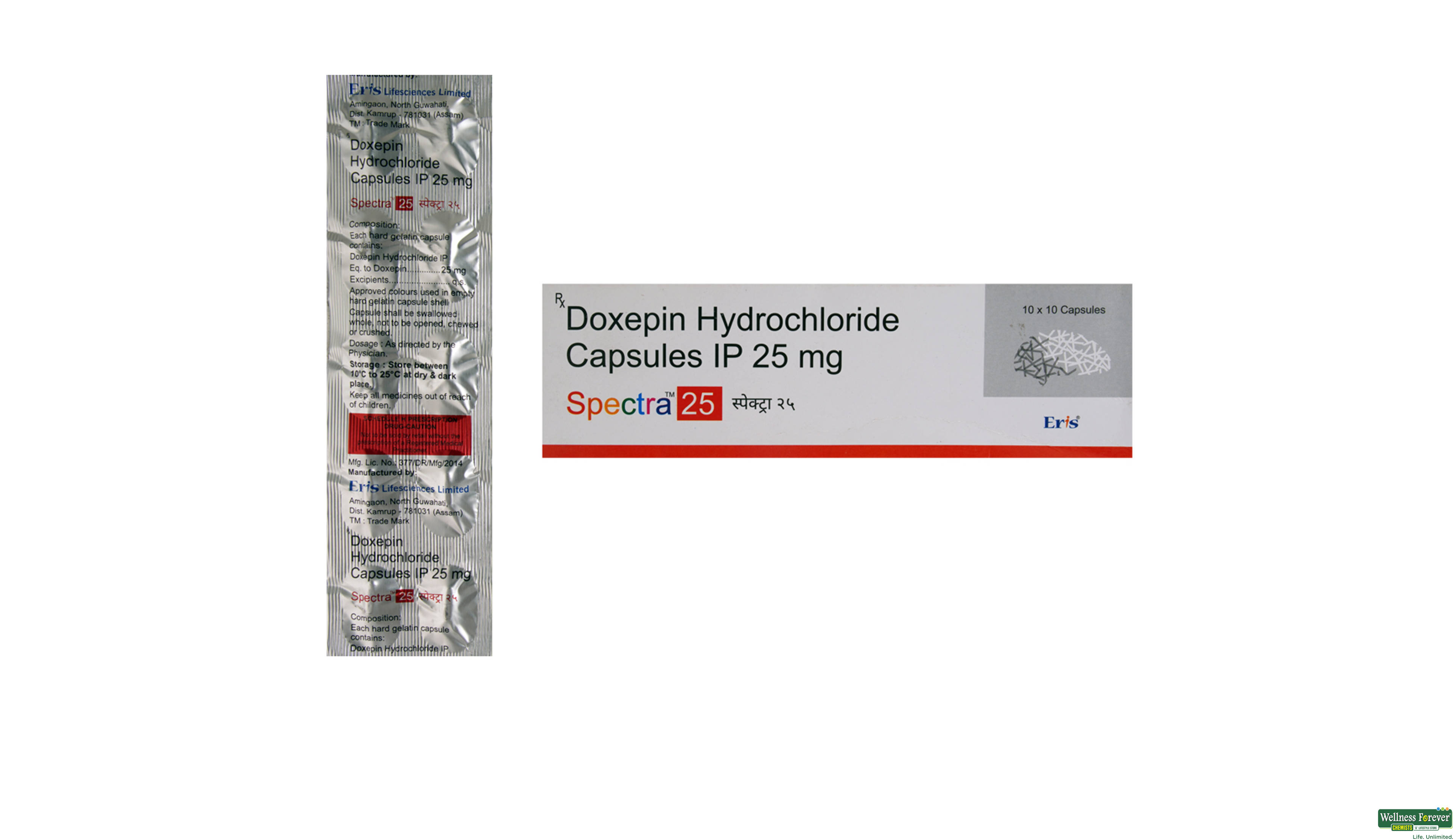 SPECTRA 25MG 10CAP- 1, 10CAP, null