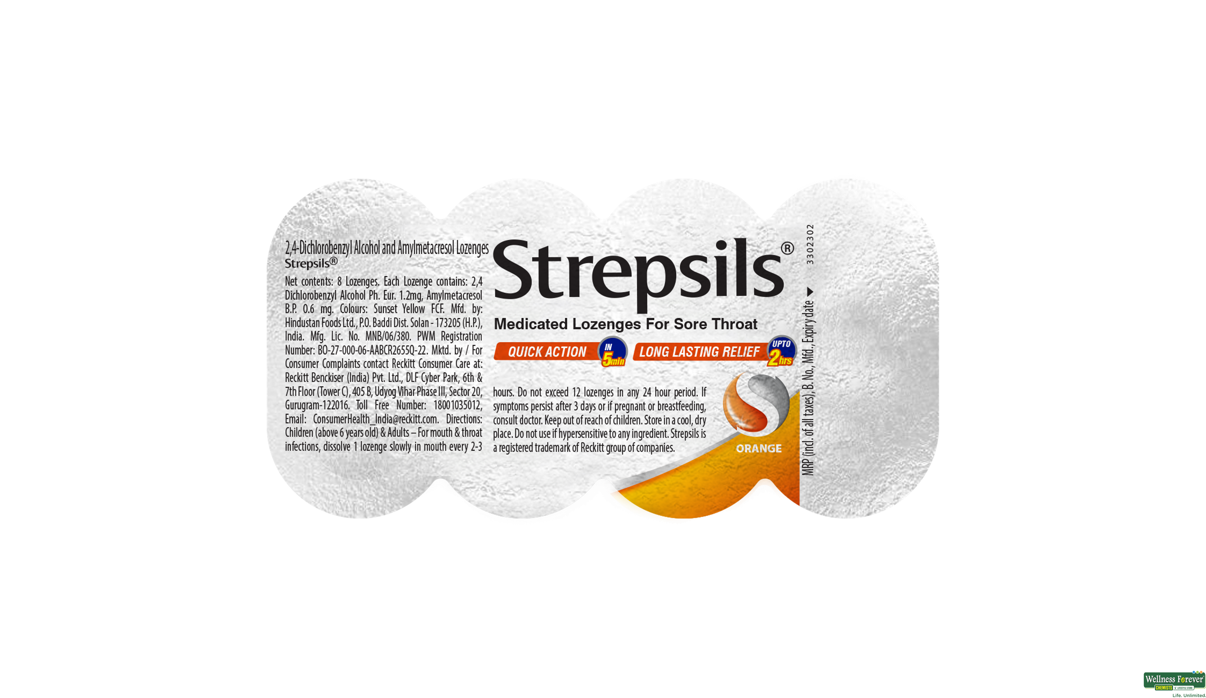 STREPSIL ORANGE 8TAB- 1, 8TAB, 