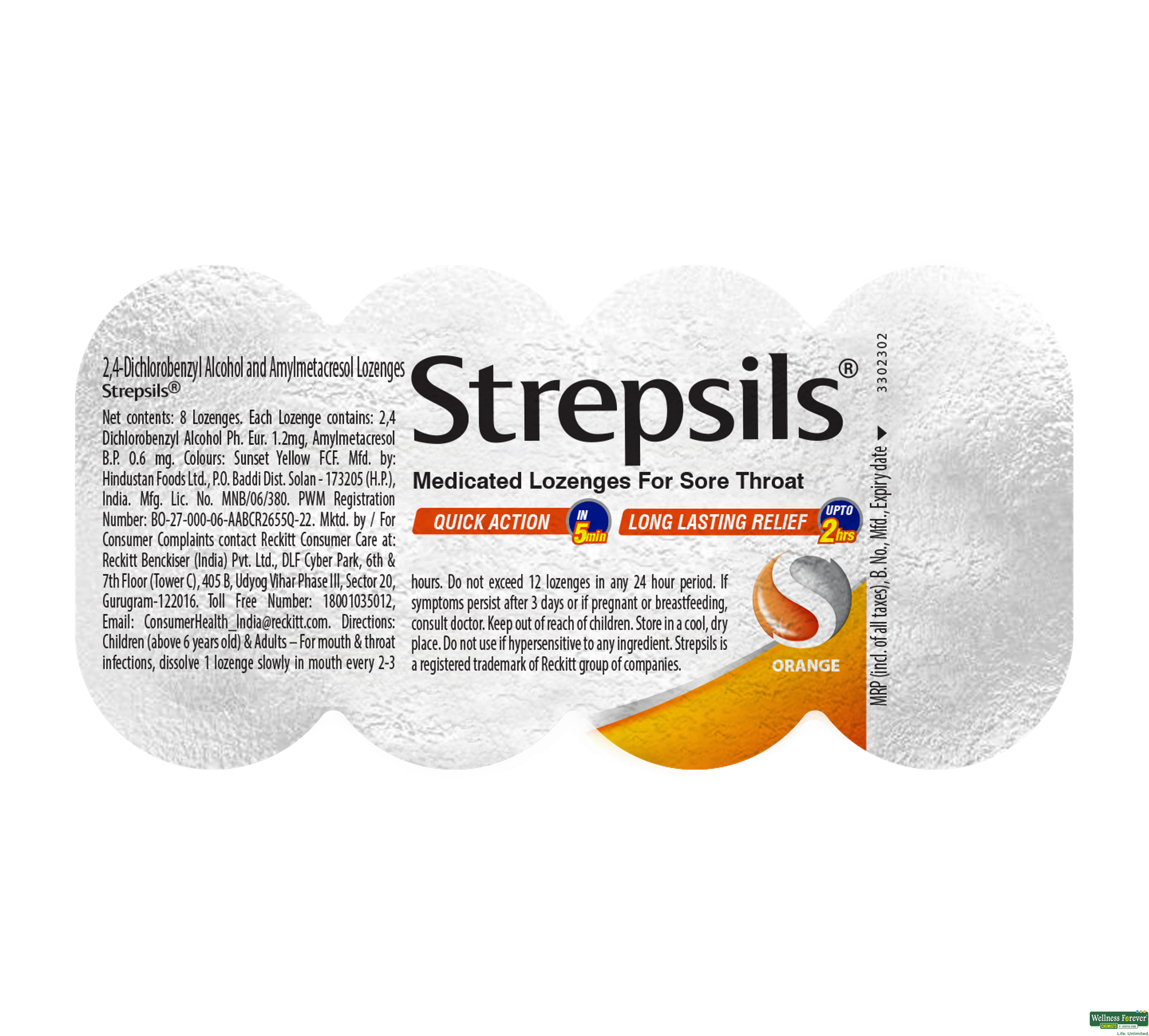 STREPSIL ORANGE 8TAB-image