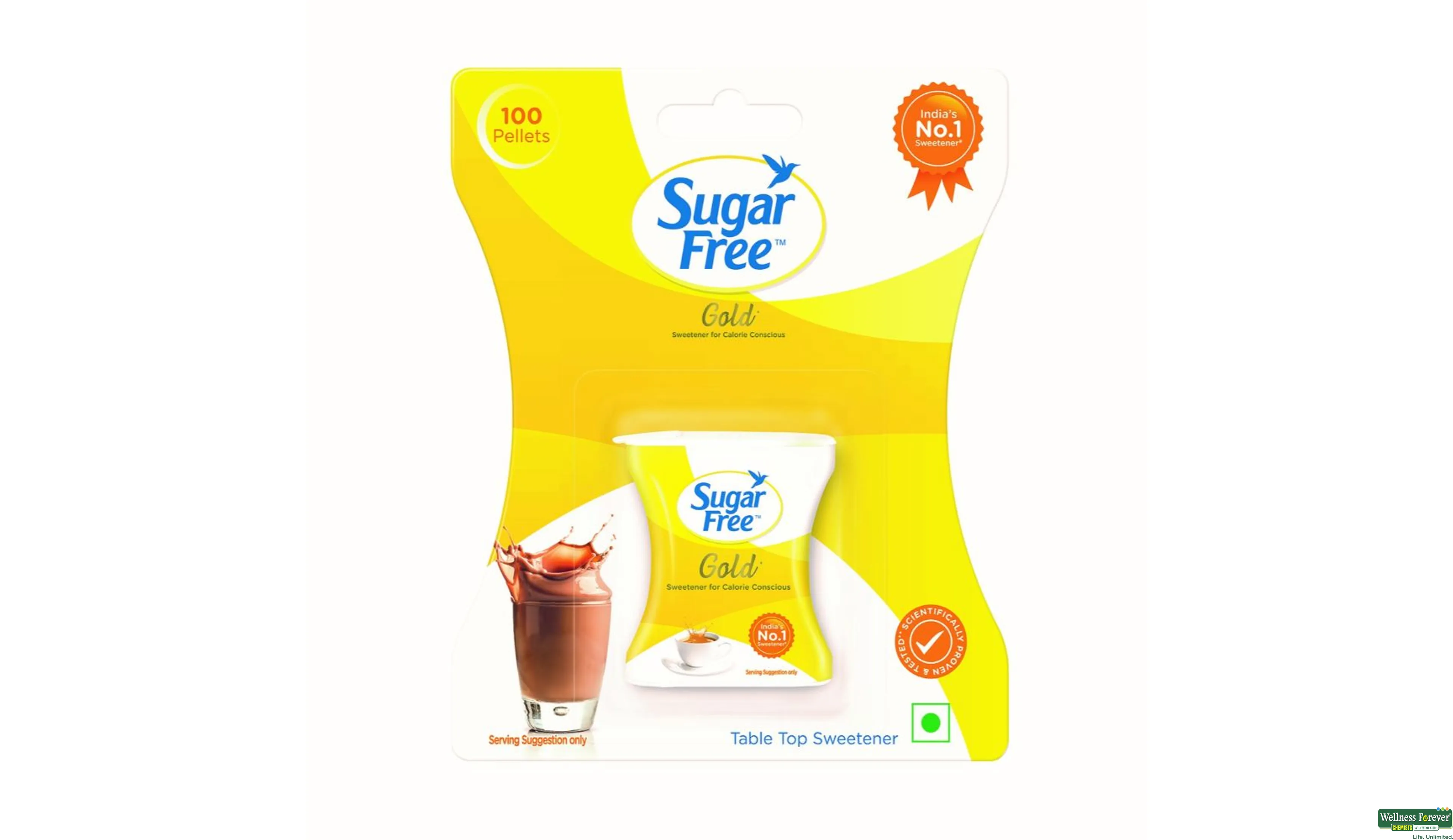 SUGAR FREE GOLD 100TAB- 2, 100TAB, null