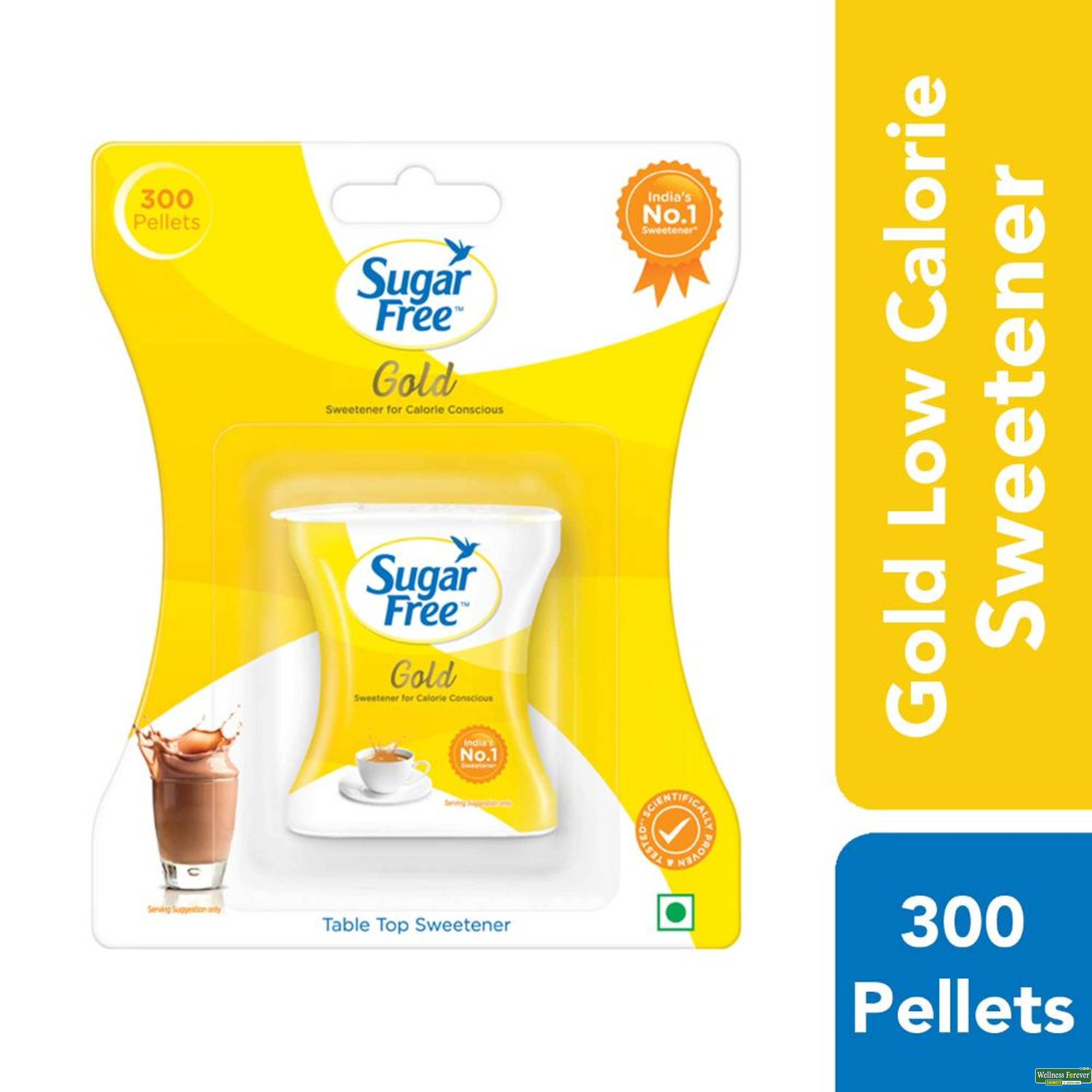 Sugar Free Sugarfree Gold Low Calorie Sweetner, 300 pellets-image