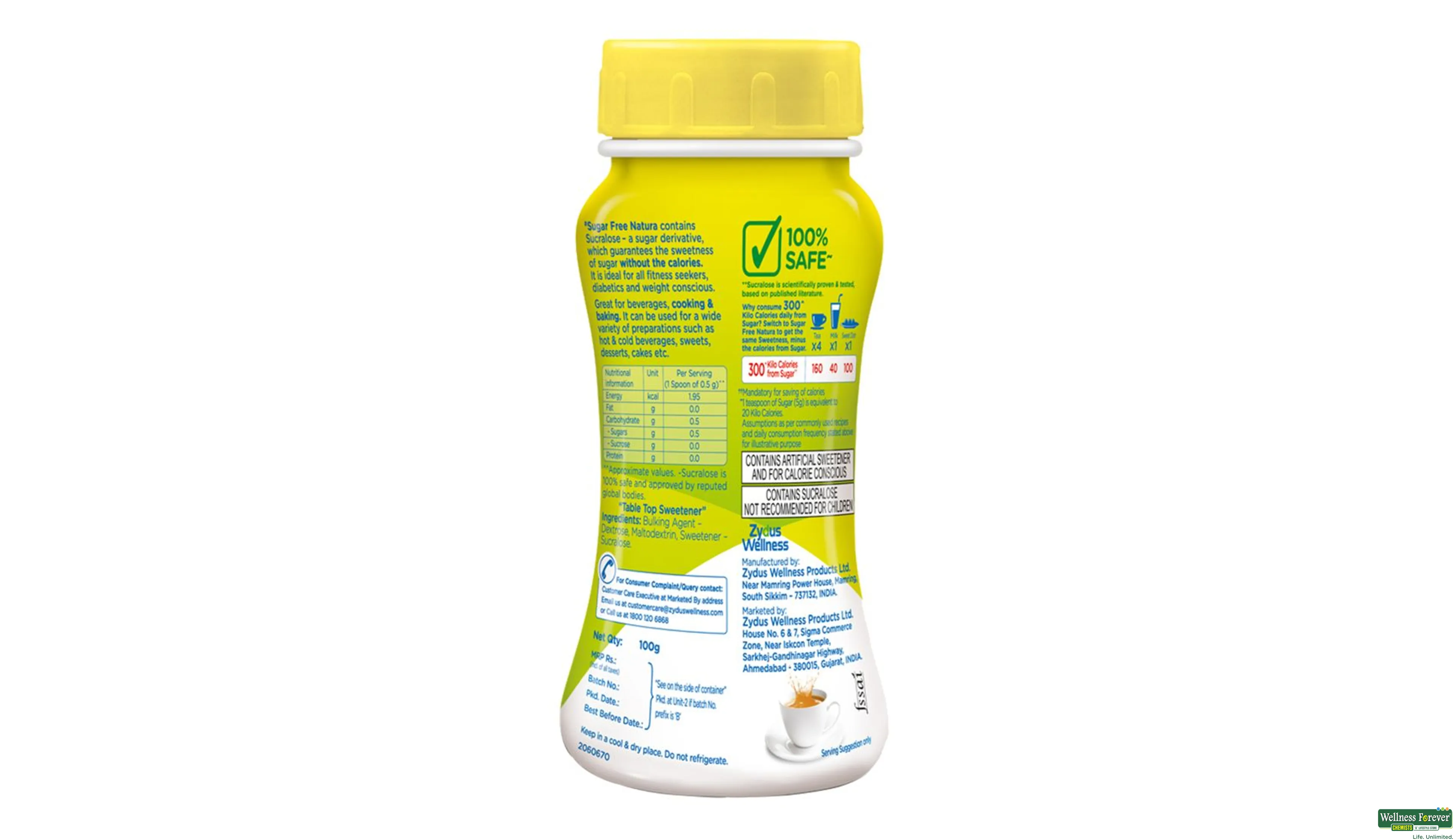 SUGAR FREE NATURA PWDR 100GM- 3, 100GM, null