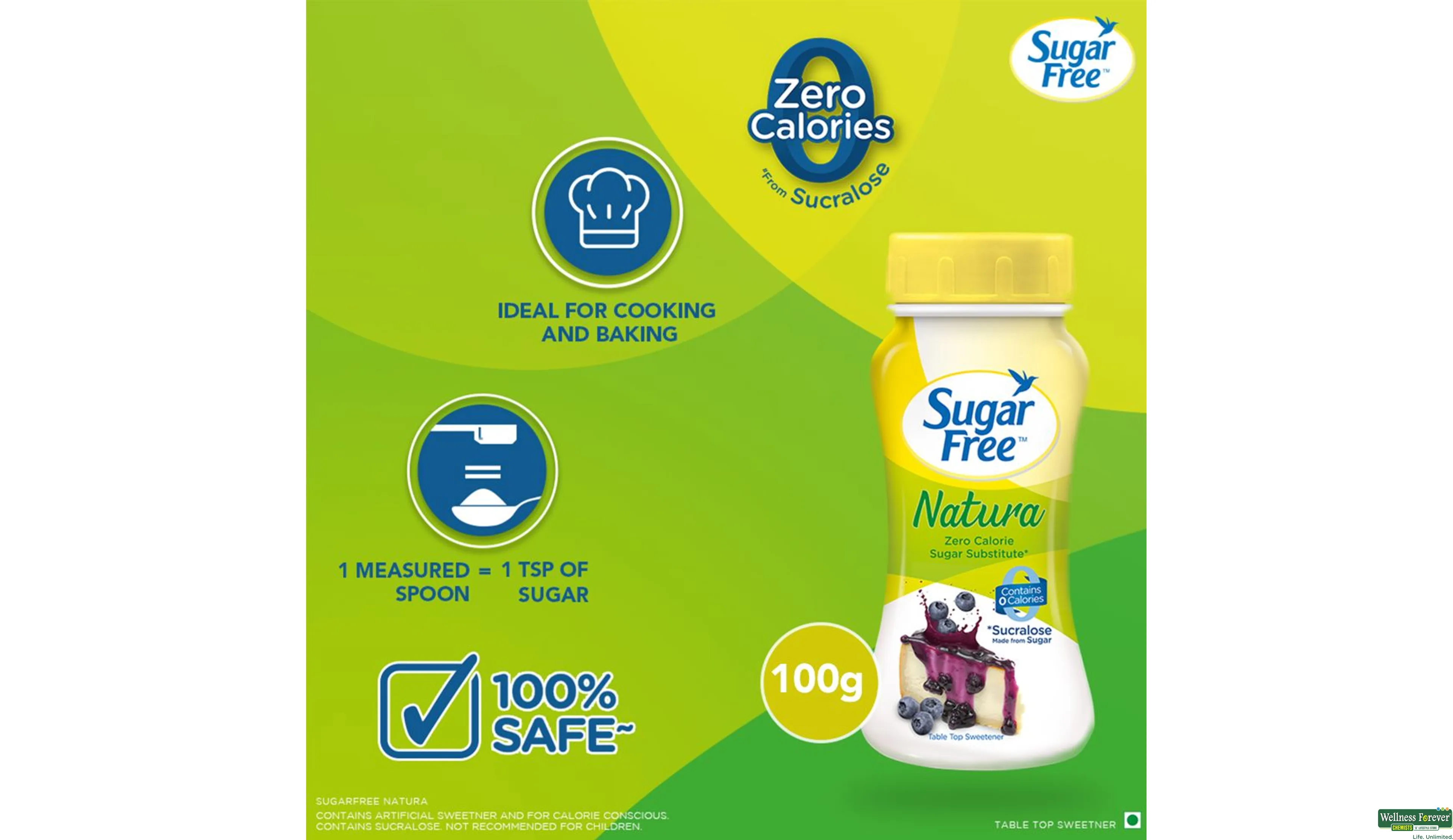 SUGAR FREE NATURA PWDR 100GM- 4, 100GM, null