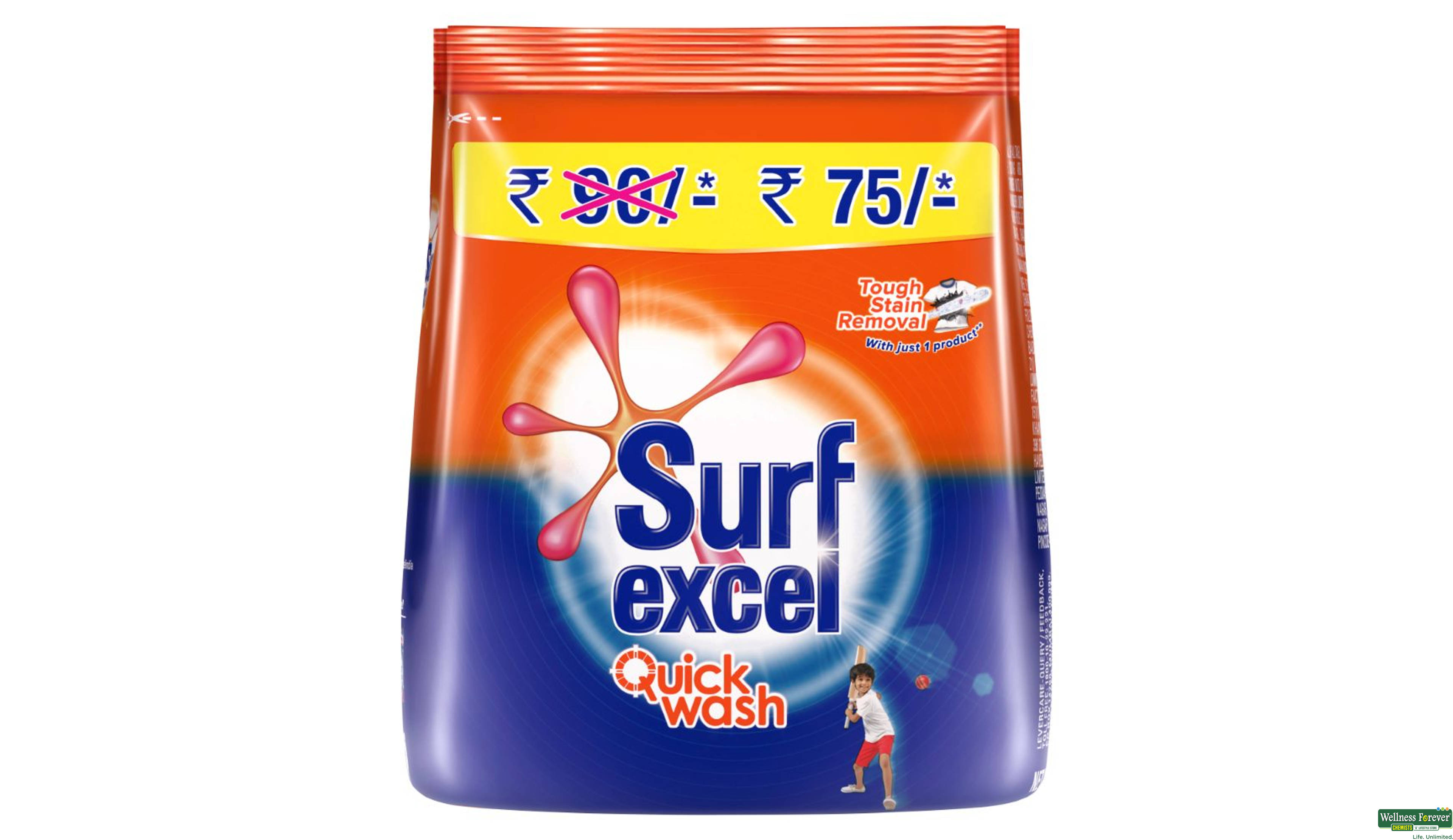 SURF PWDR QUICK WASH 500GM- 2, 500GM, null