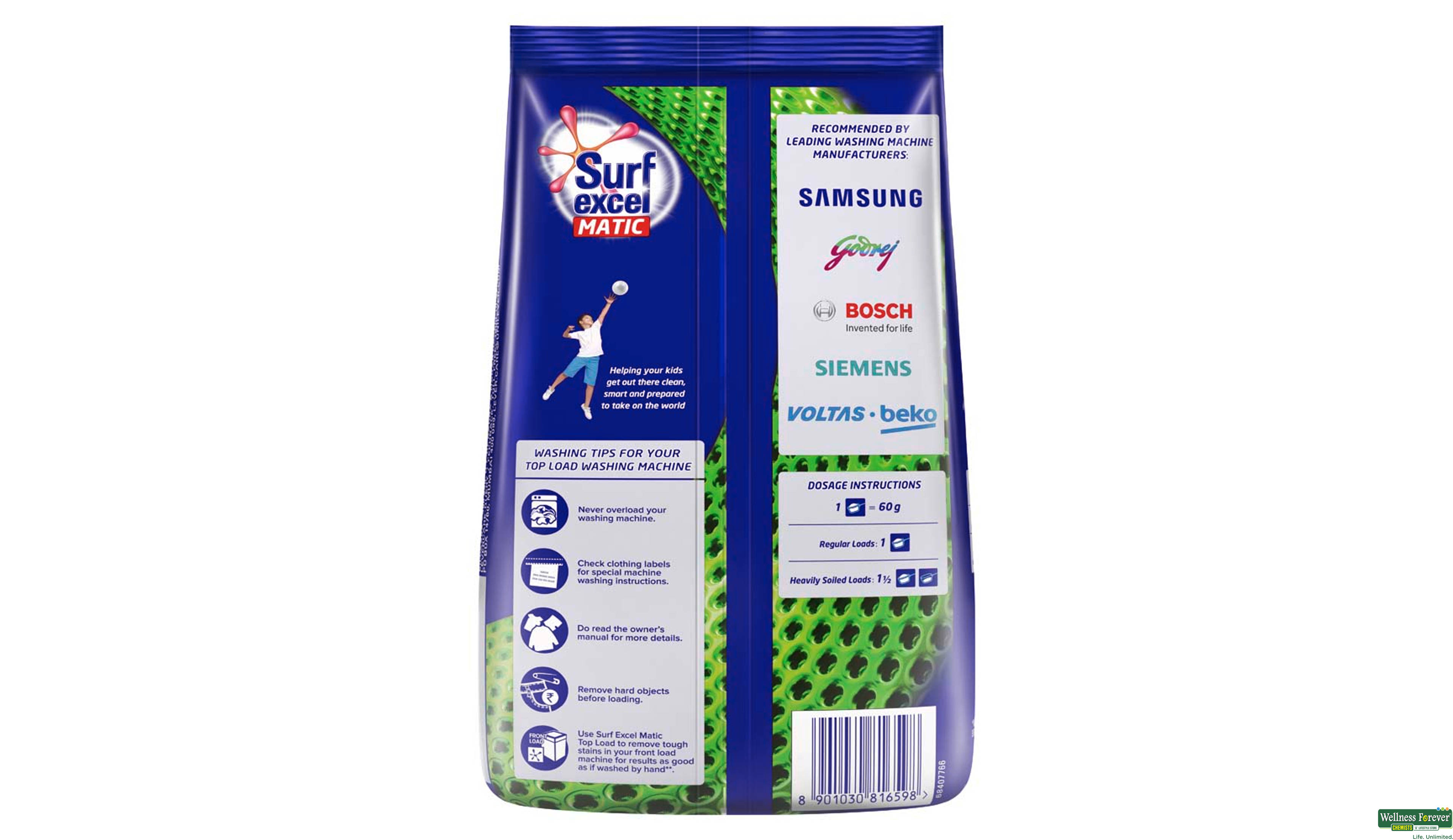 SURF PWDR MATIC TOP LOAD 1KG- 5, 1KG, 