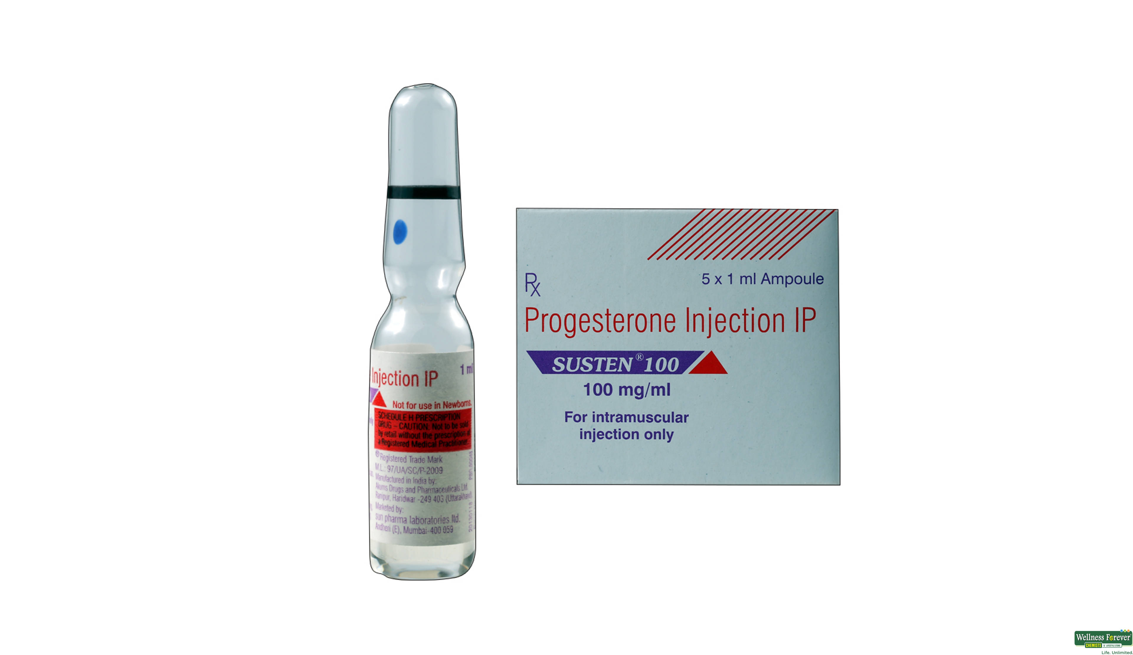 SUSTEN 100MG INJ 1ML AMP- 1, 1ML, 