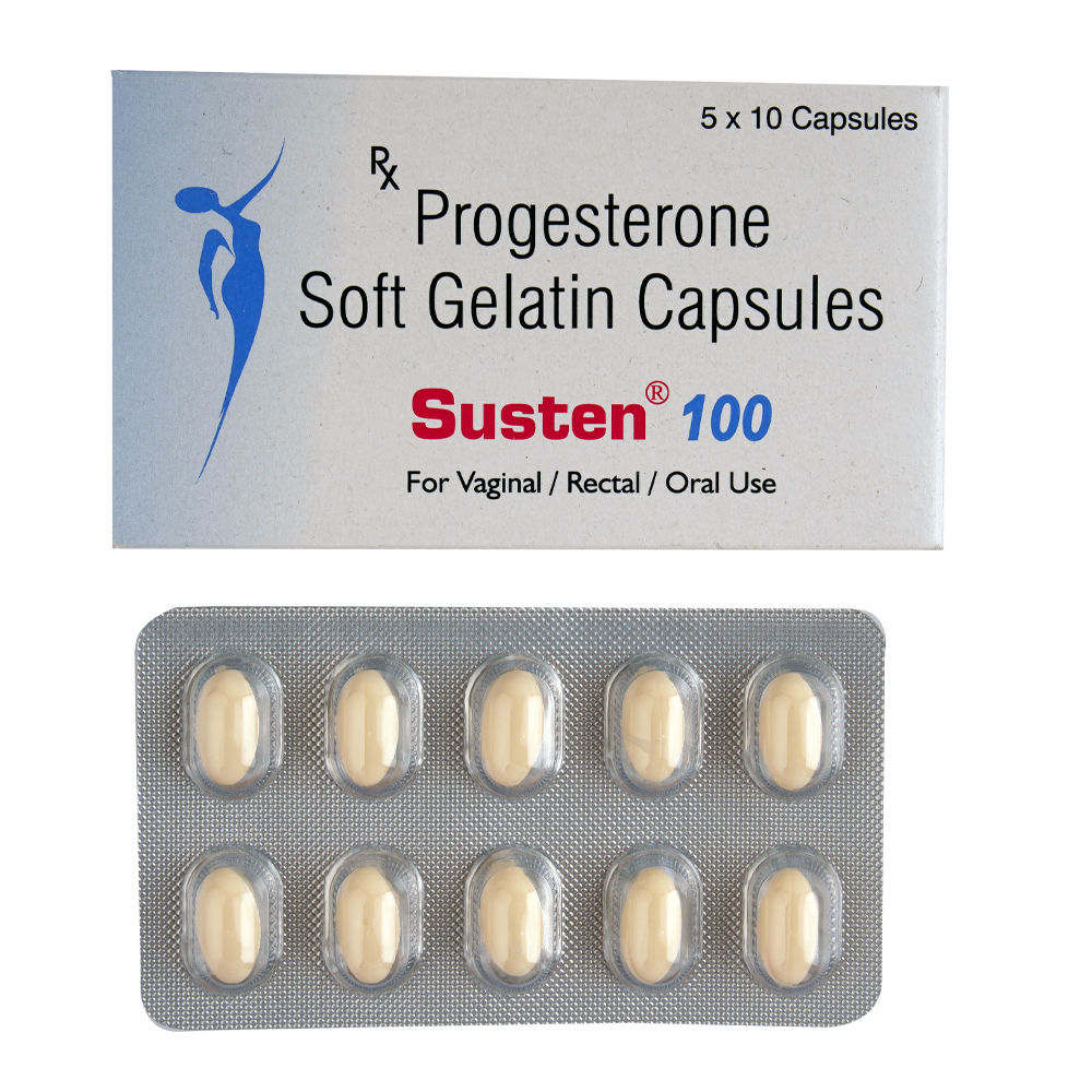 Buy Susten 100mg 10 Capsules Online at Best Prices | Wellness Forever