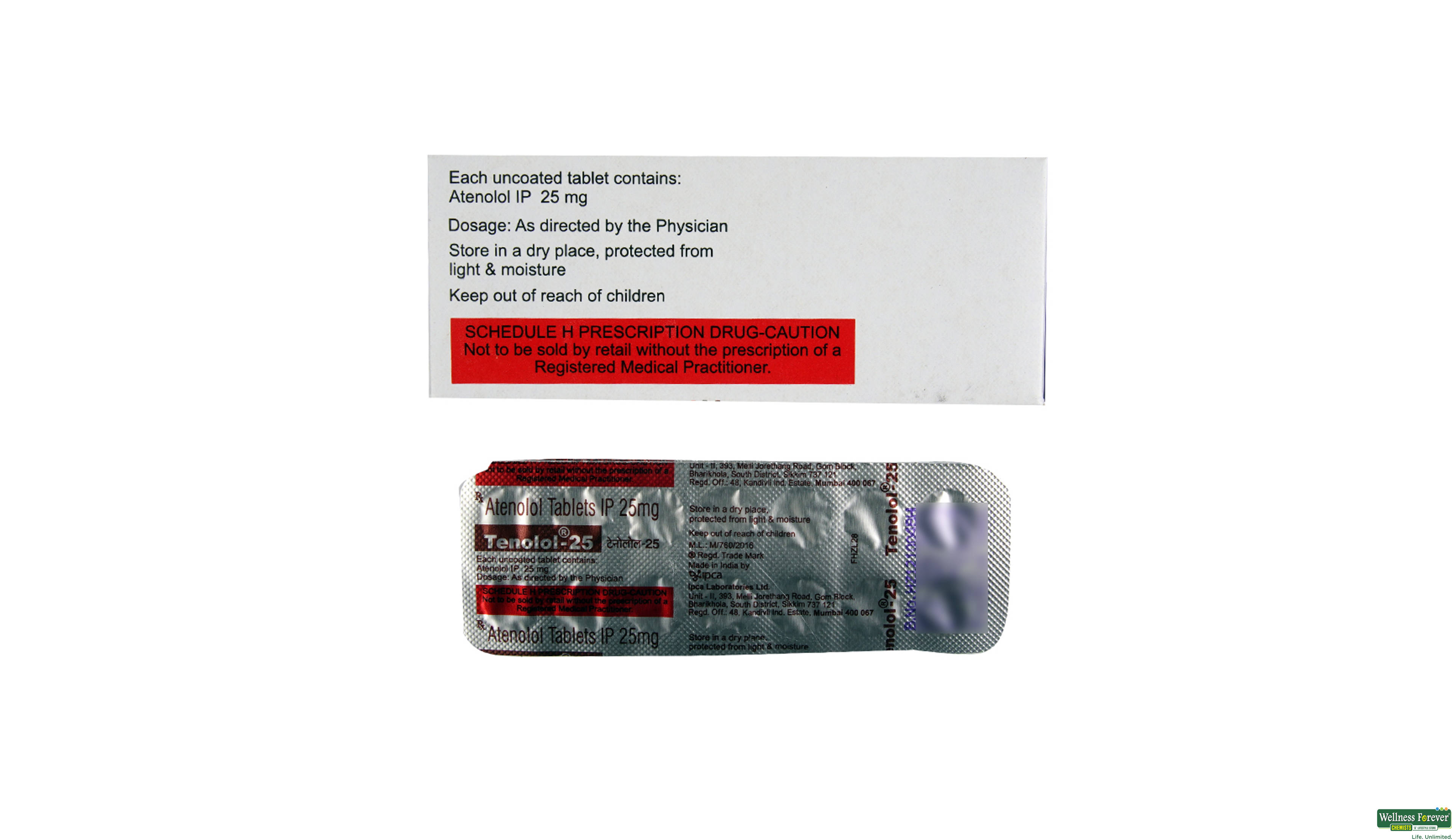 TENOLOL 25MG 14TAB- 2, 14TAB, 