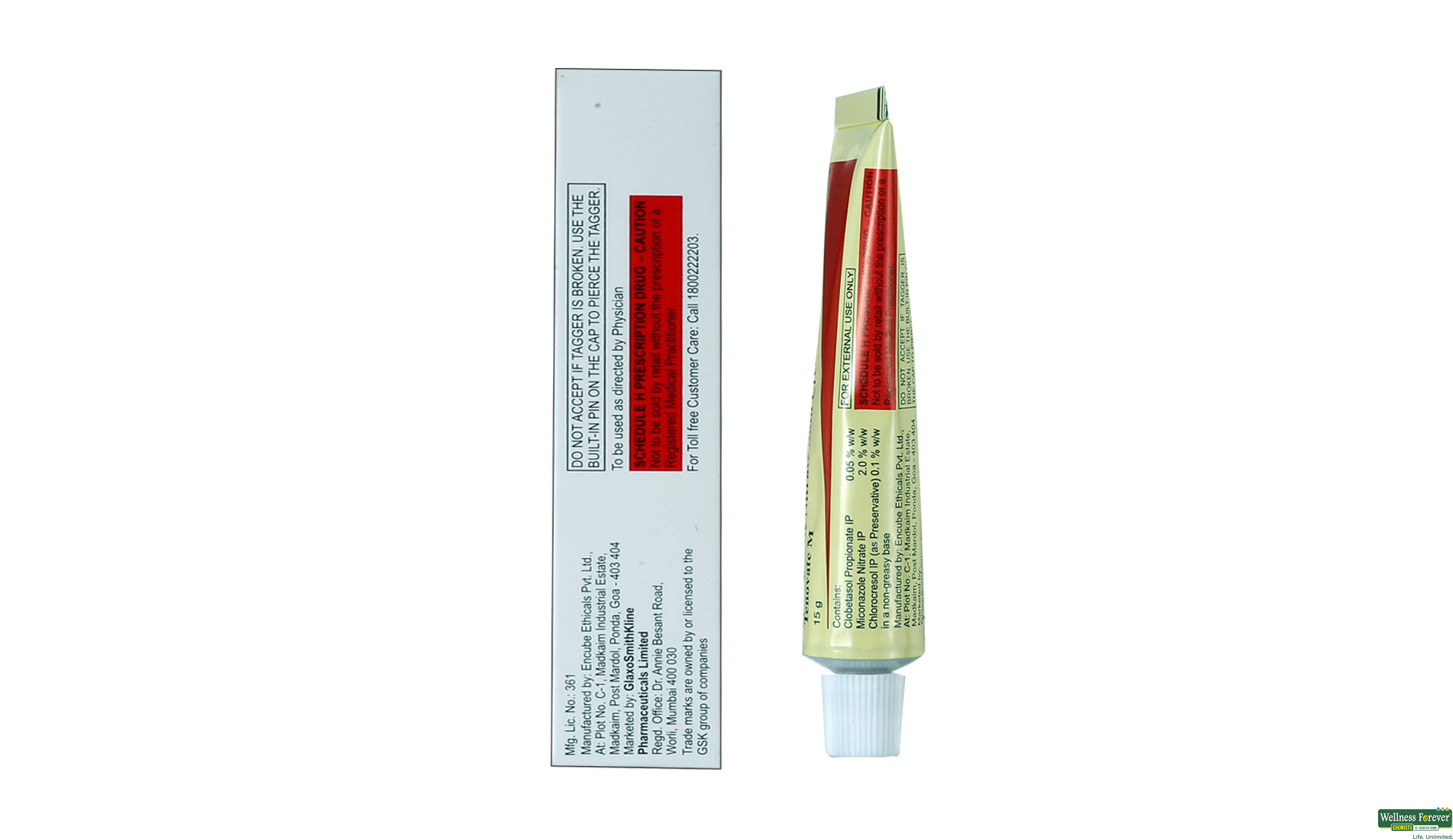 TENOVATE-M CREAM 15GM- 2, 15GM, null
