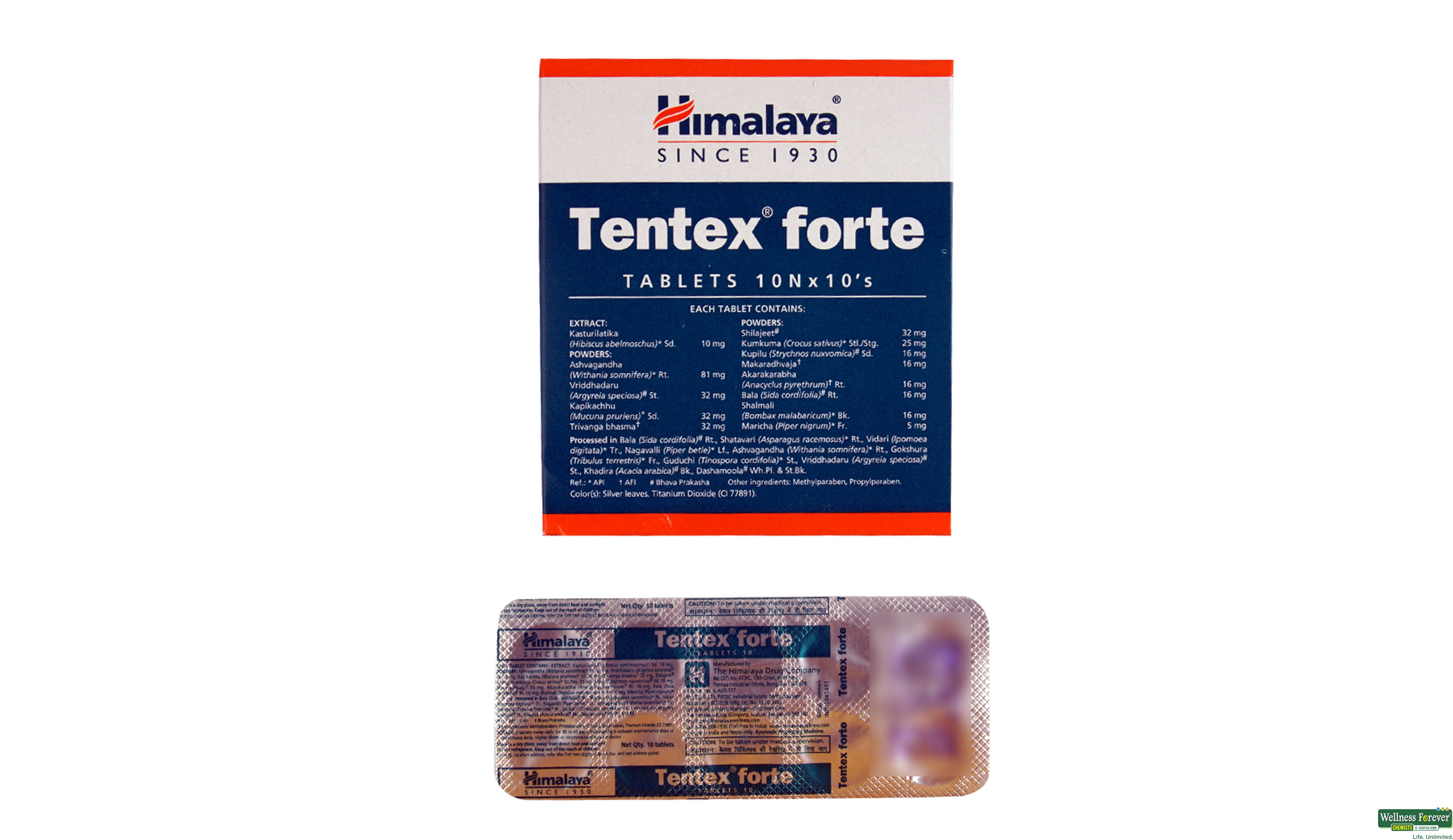 TENTEX-FORTE 10TAB- 2, 10TAB, null