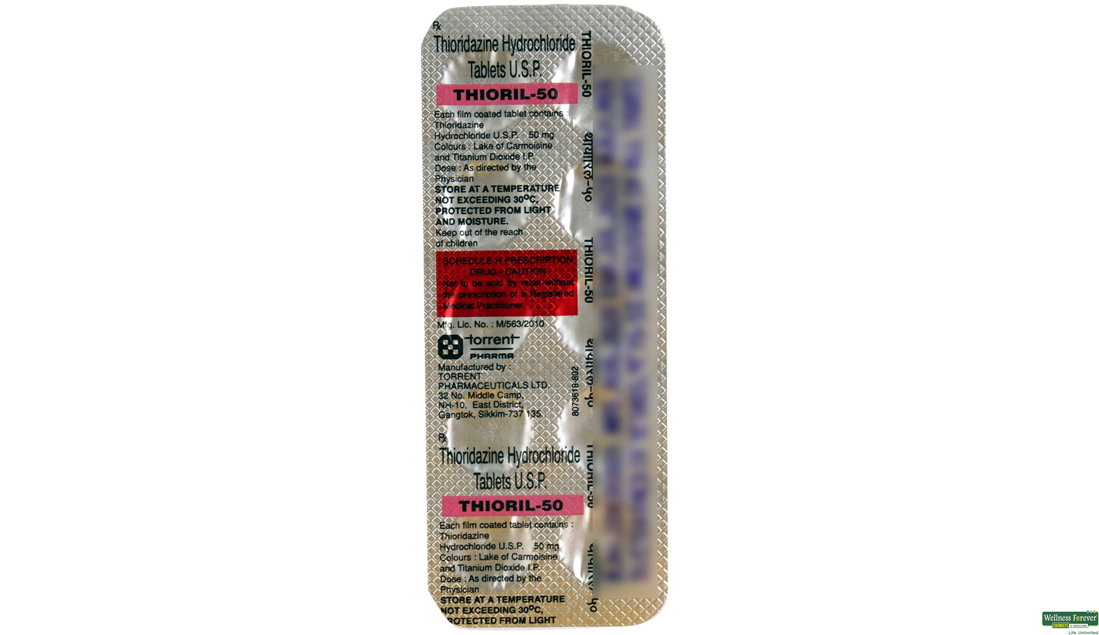 THIORIL 50MG 10TAB- 2, 10TAB, 