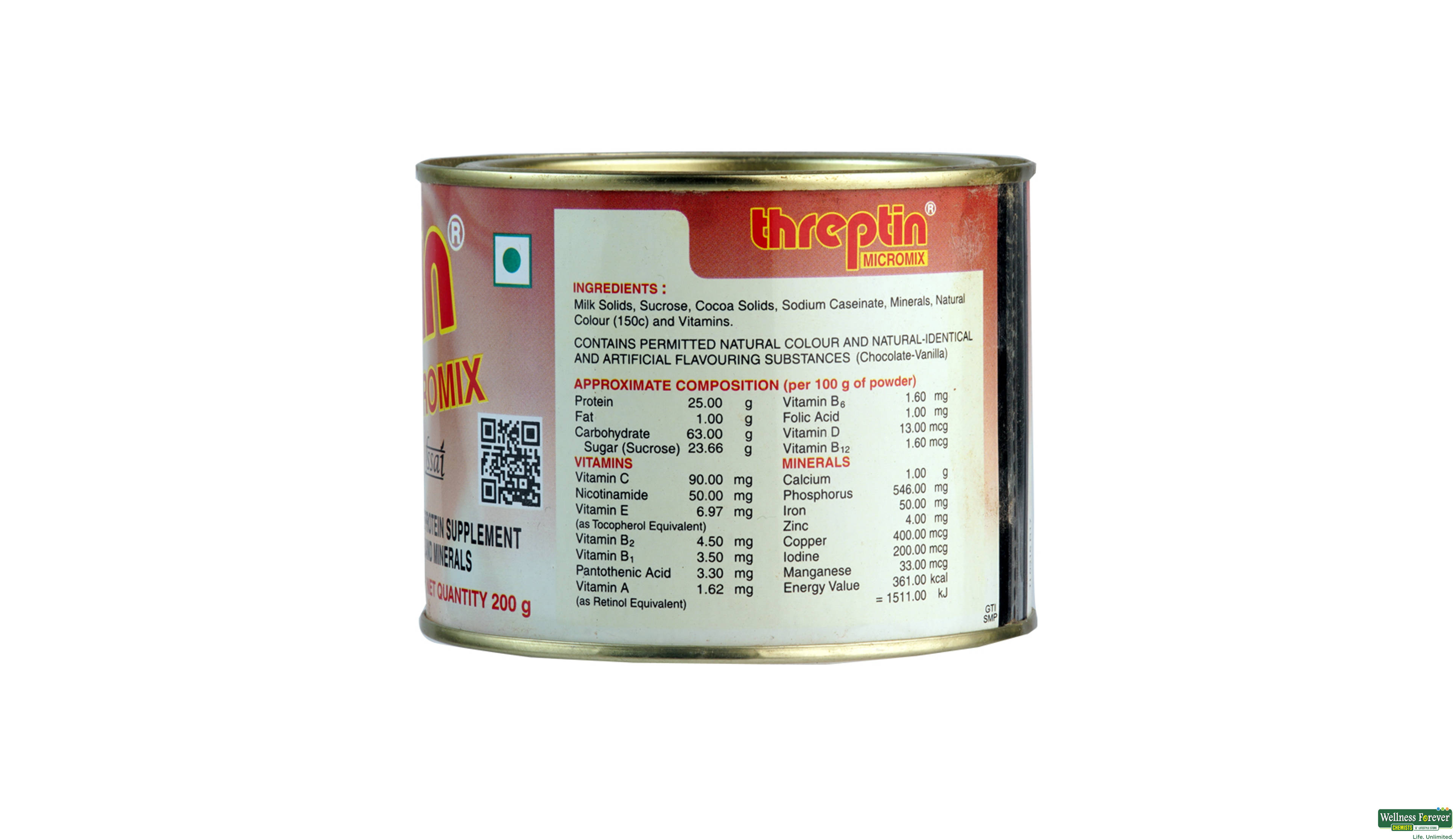 THREPTIN MICROMIX-CHOC POW 200GM- 2, 200GM, null