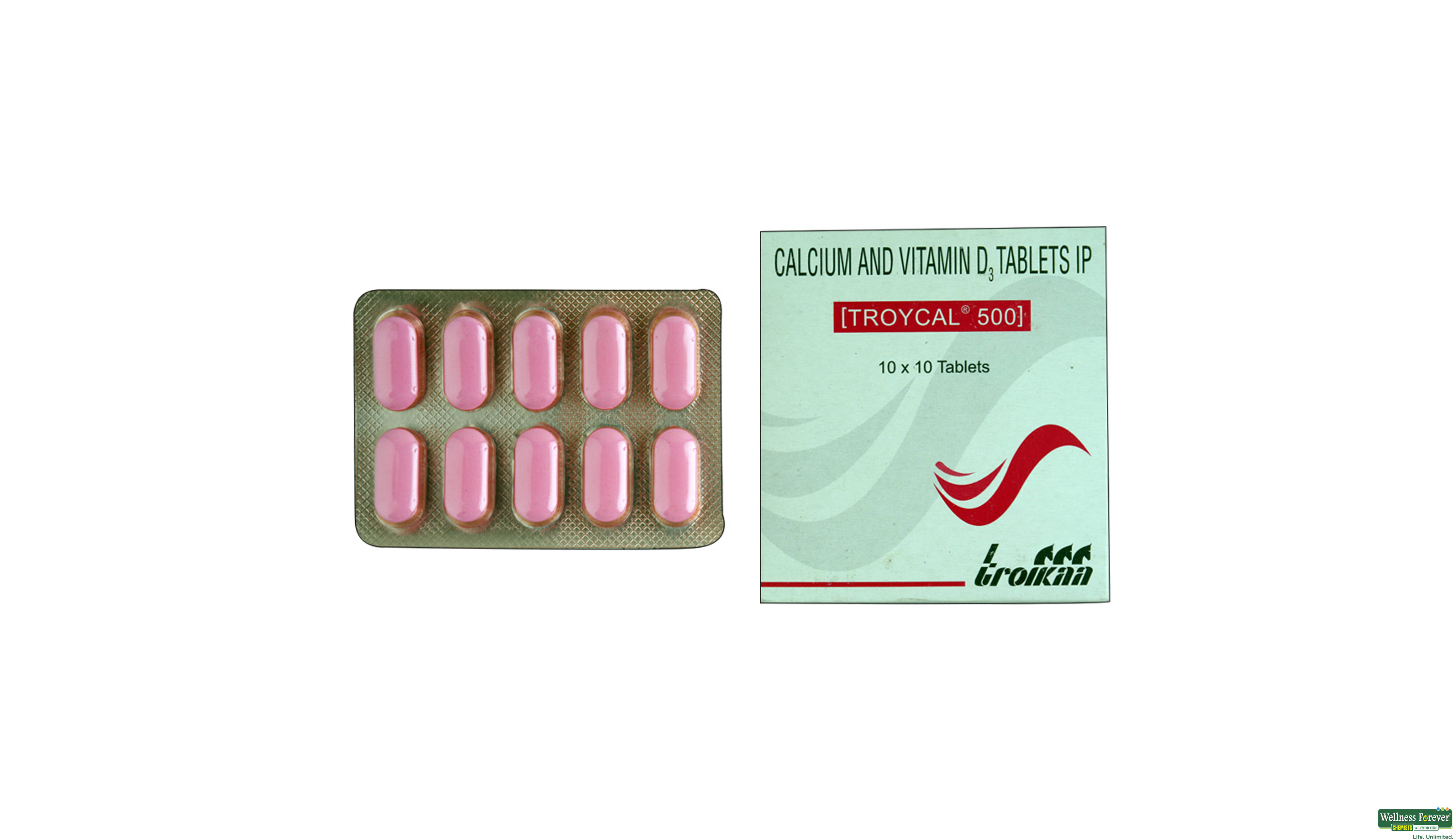 TROYCAL 500MG 10TAB- 1, 10TAB, null