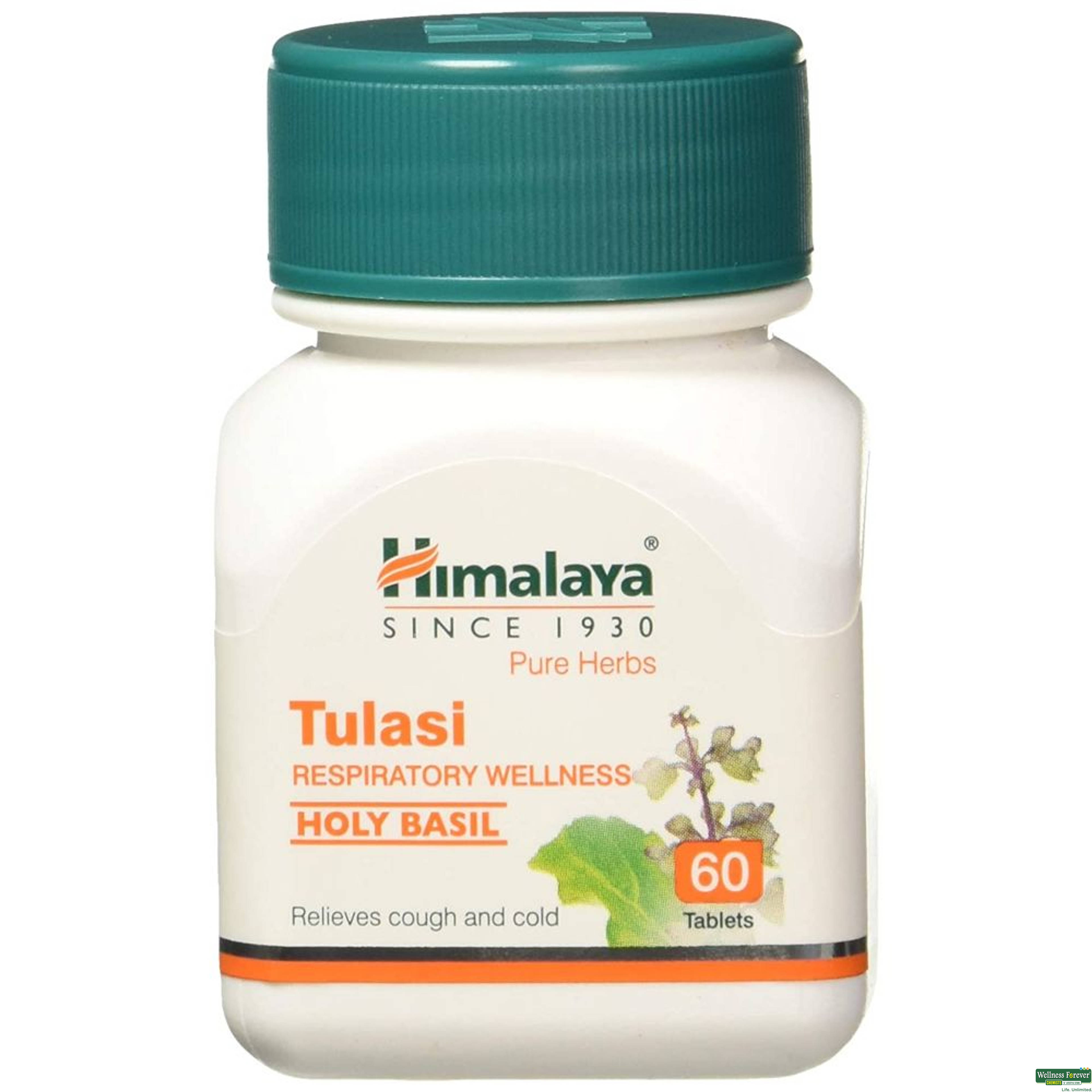 Himalaya Wellness Pure Herbs Tulasi 60 Tablets-image