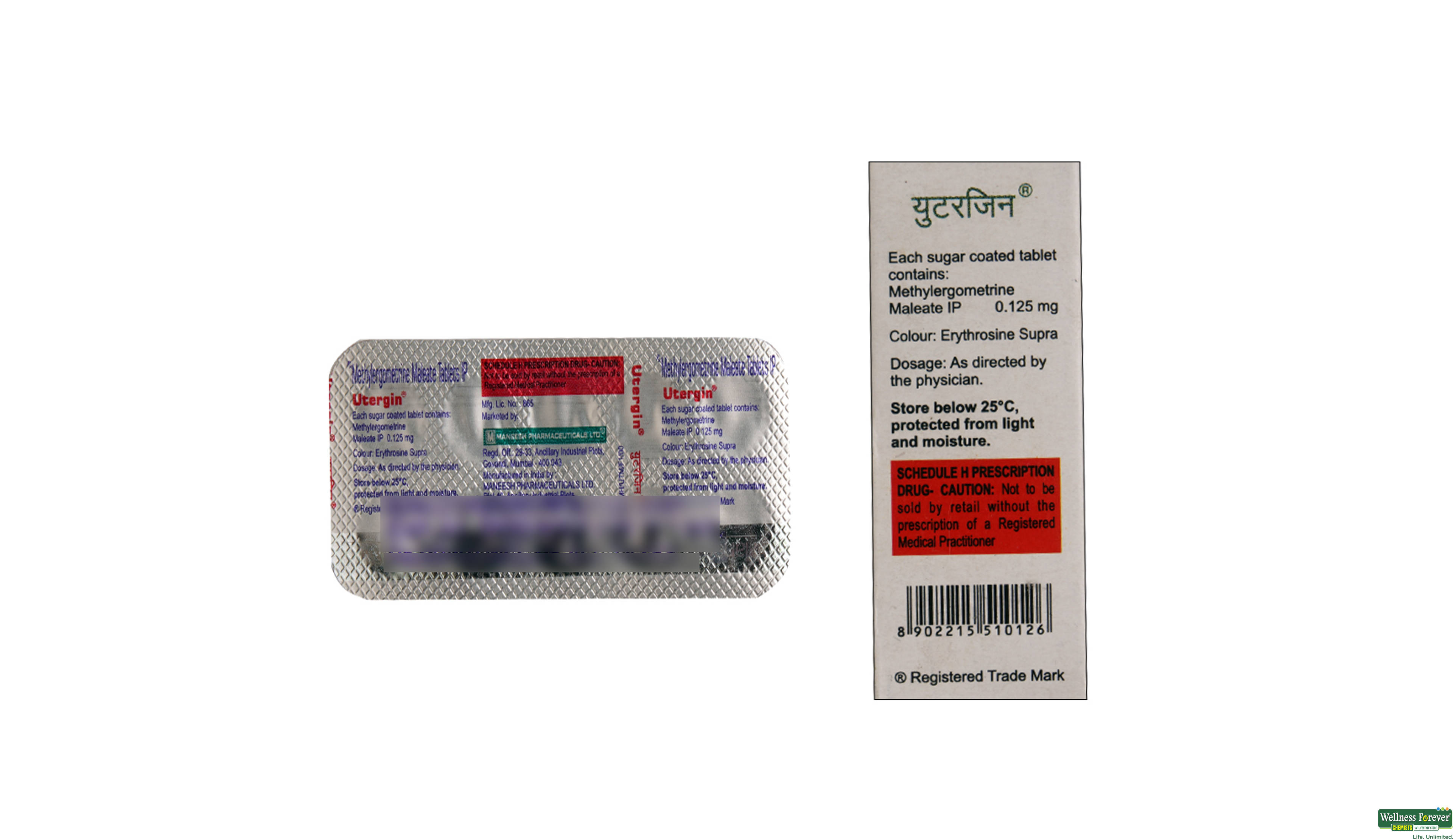 UTERGIN 10TAB- 2, 10TAB, 