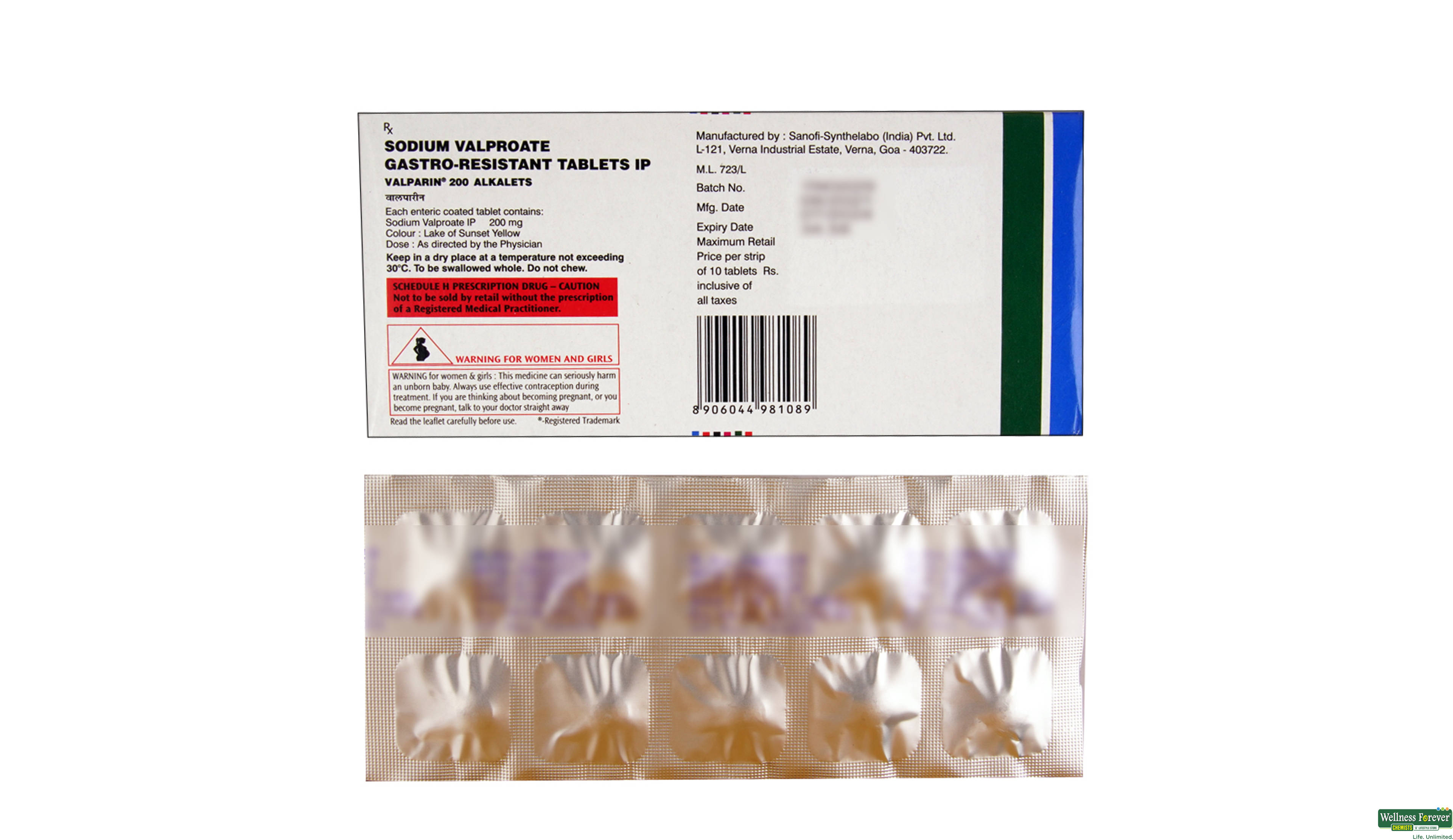 VALPARIN 200MG 10TAB ##- 2, 10TAB, 