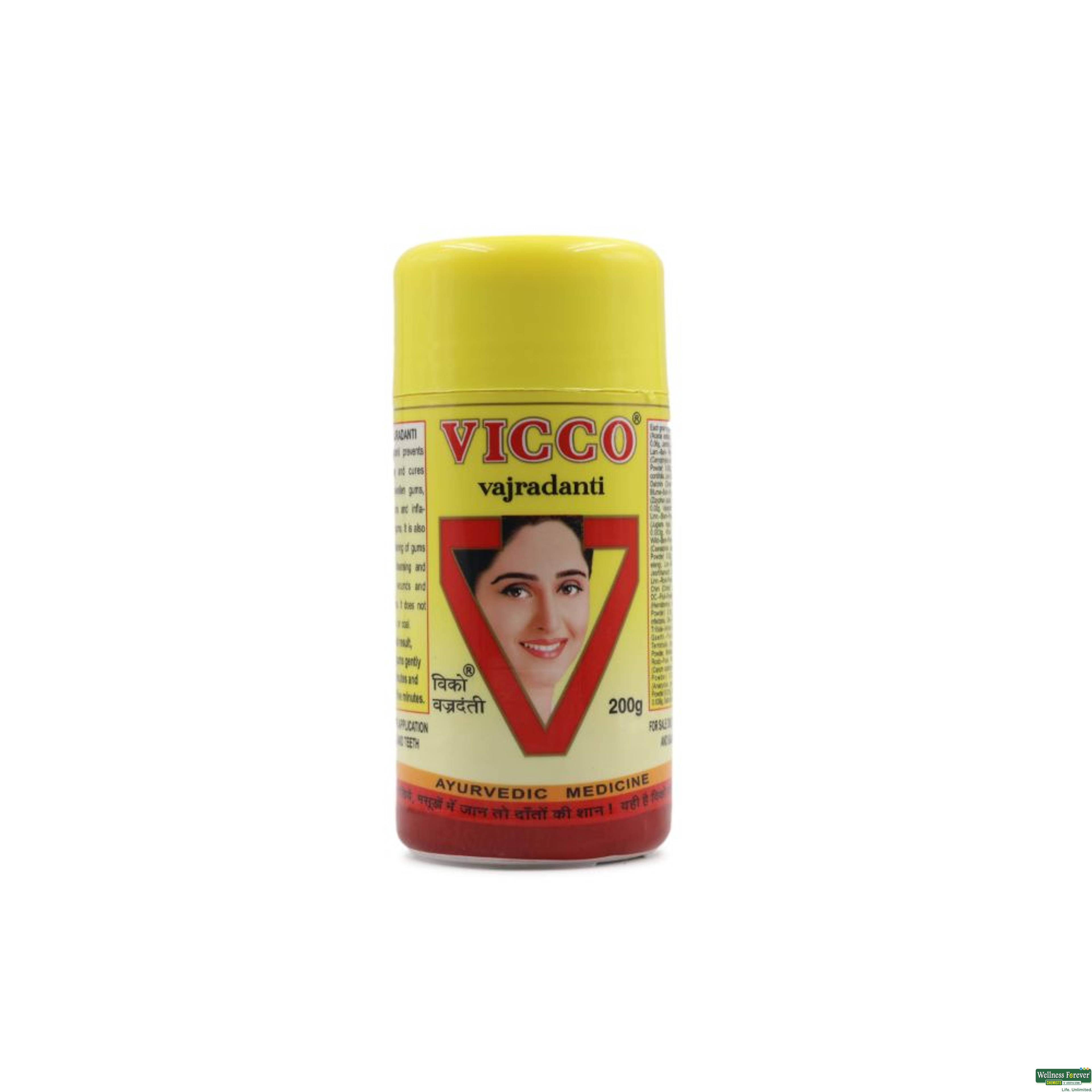 Vicco Vajradanti Tooth Powder, 200 g-image