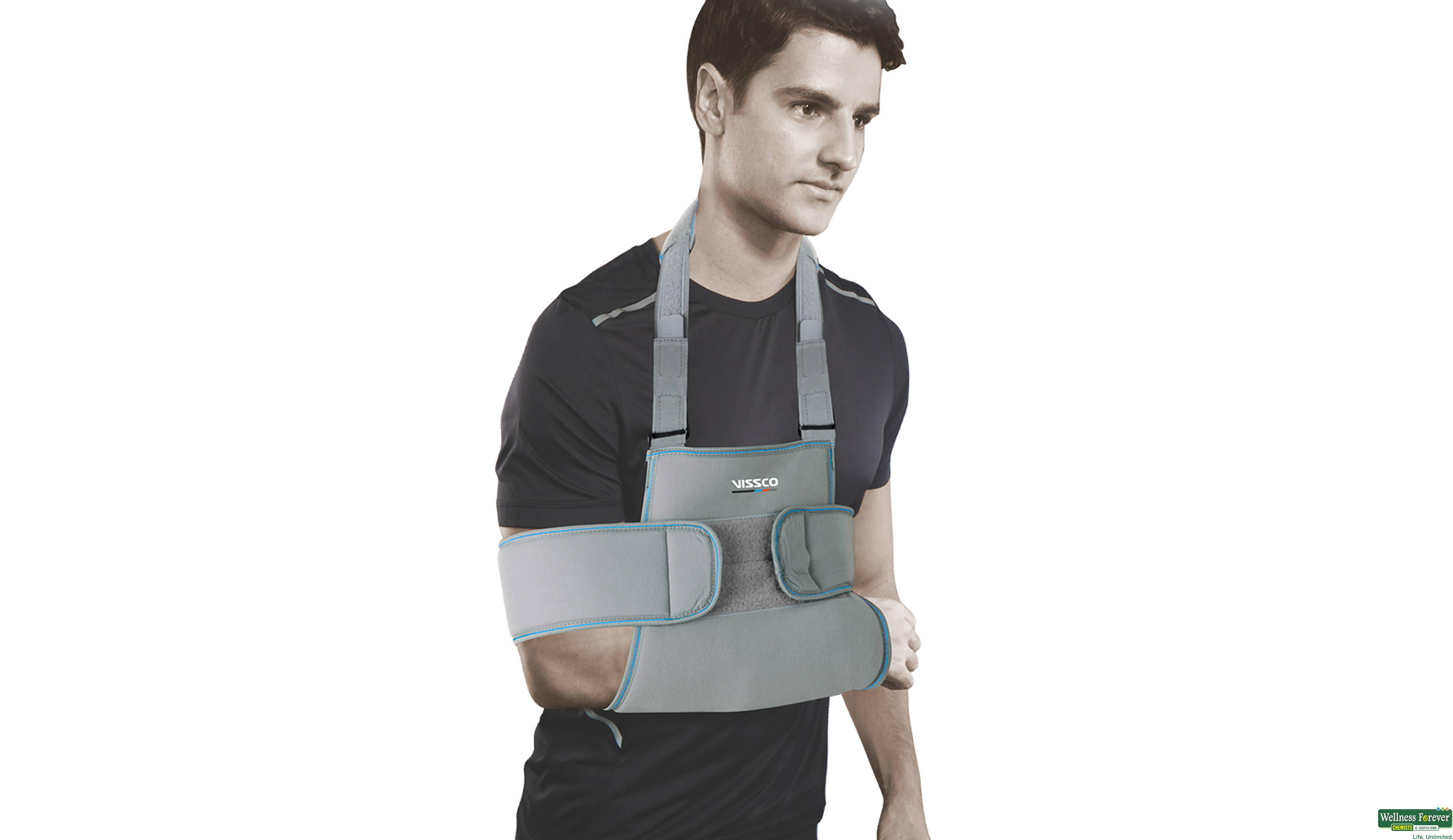 VISSCO SHOULDER IMMOBILIZER WITH CUFF XL 1PC- 1, 1PC, null