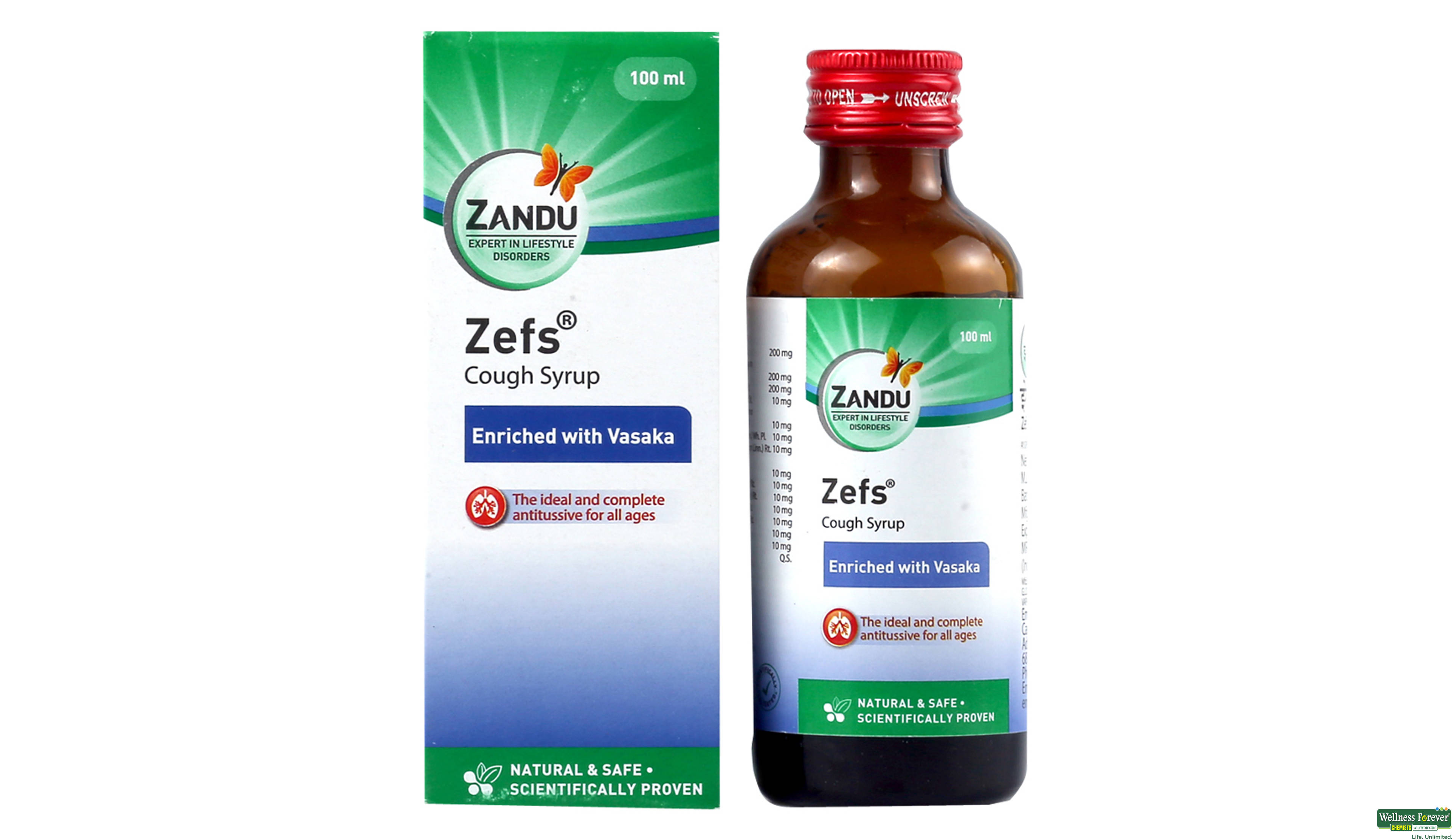 ZEFS COUGH SYP 100ML- 2, 100ML, null