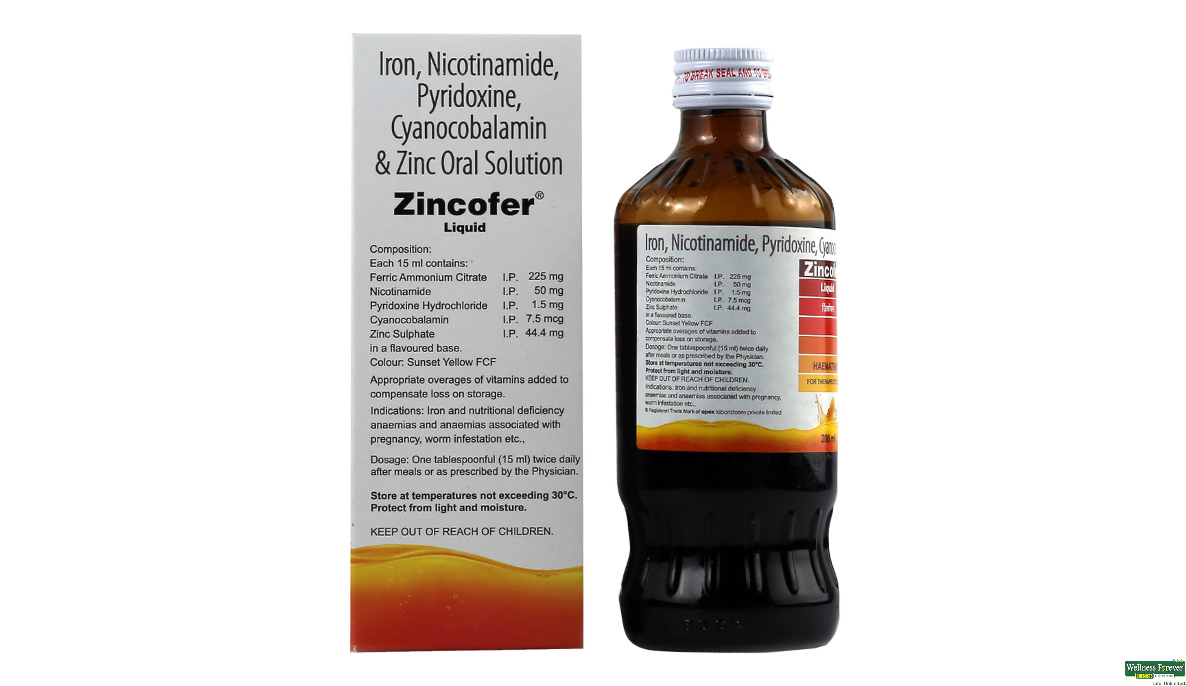 ZINCOFER LIQ 200ML- 2, 200ML, 