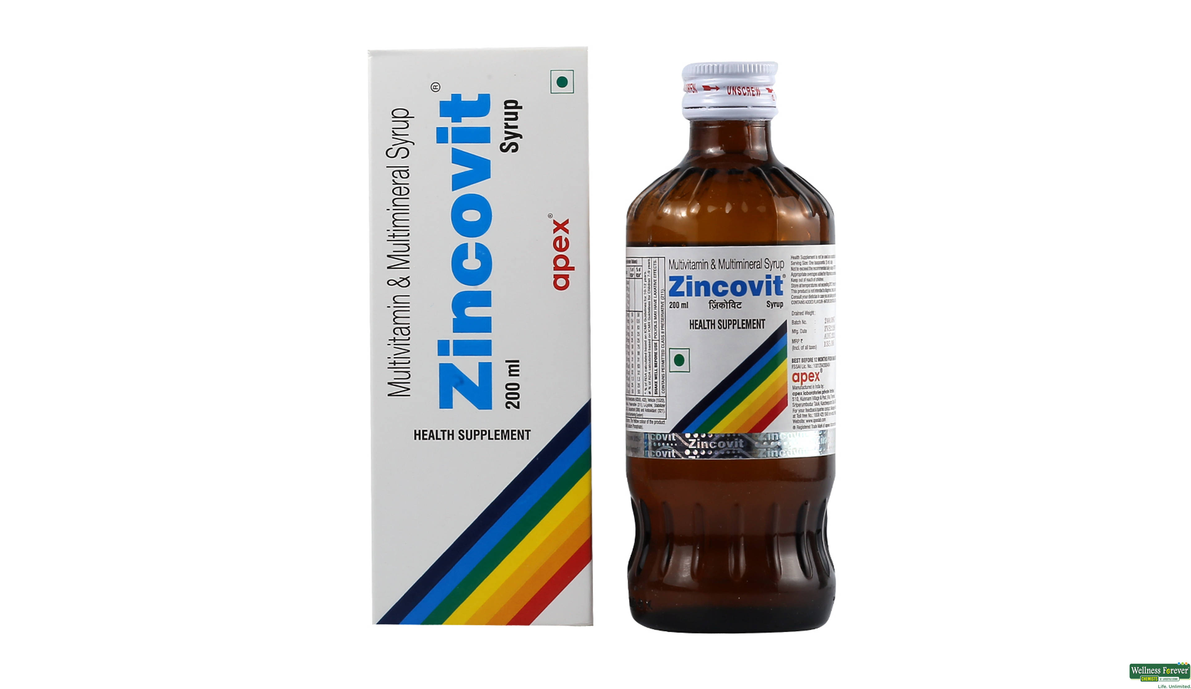 ZINCOVIT SYP 200ML- 1, 200ML, 