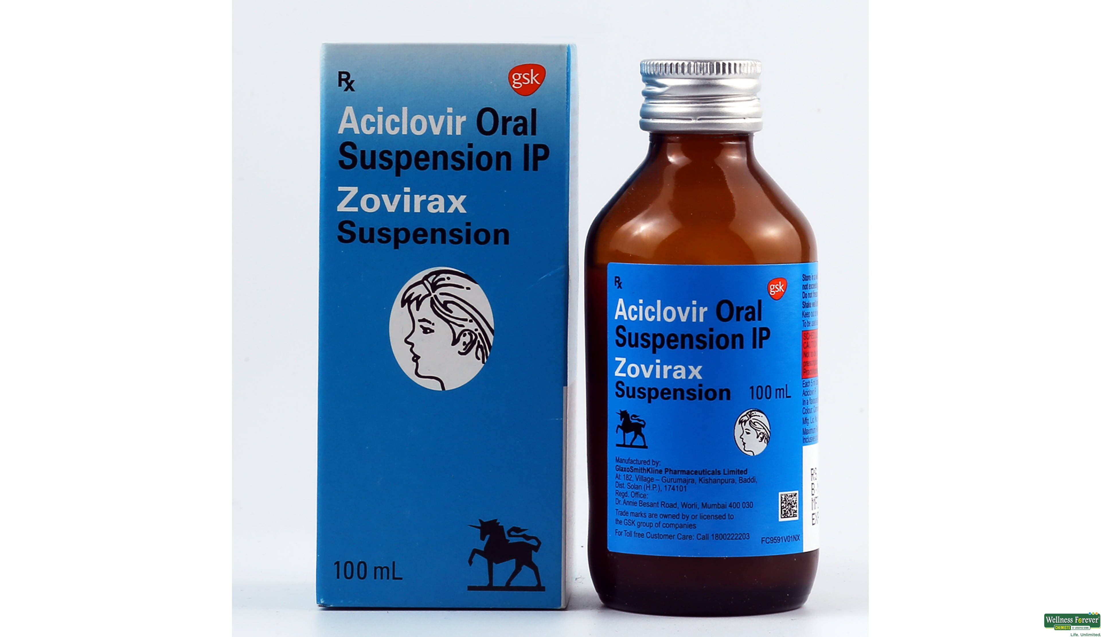 ZOVIRAX SYP 100ML- 1, 100ML, 