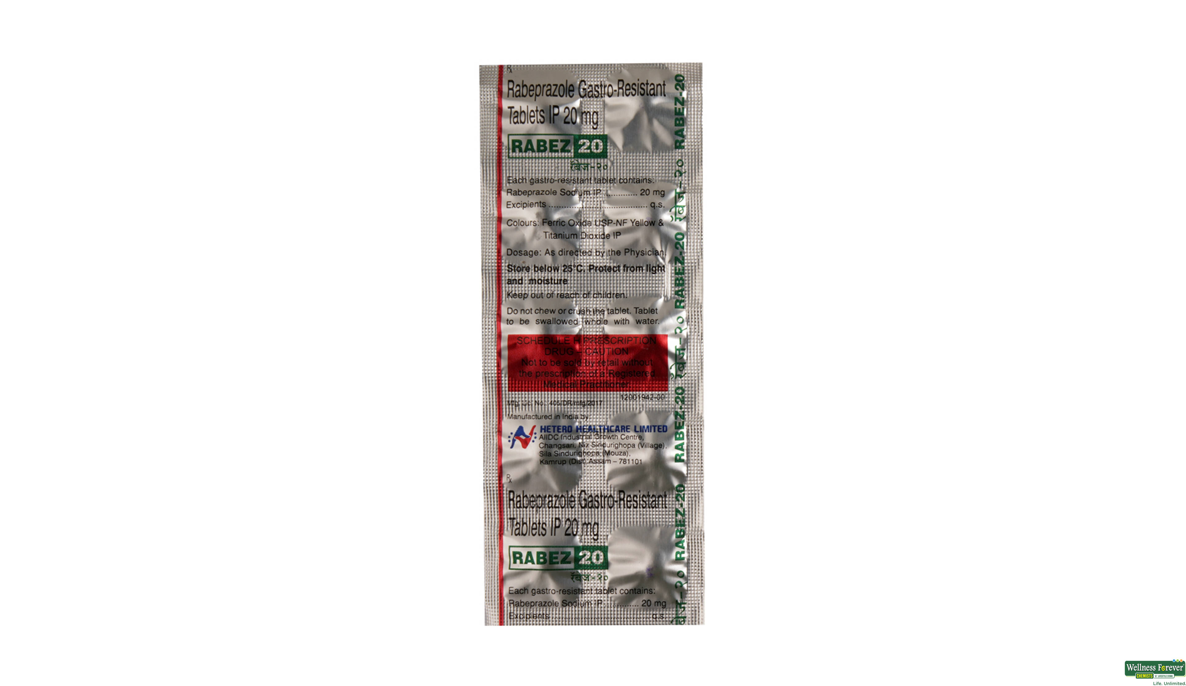 RABEZ 20MG 10TAB- 1, 10TAB, 