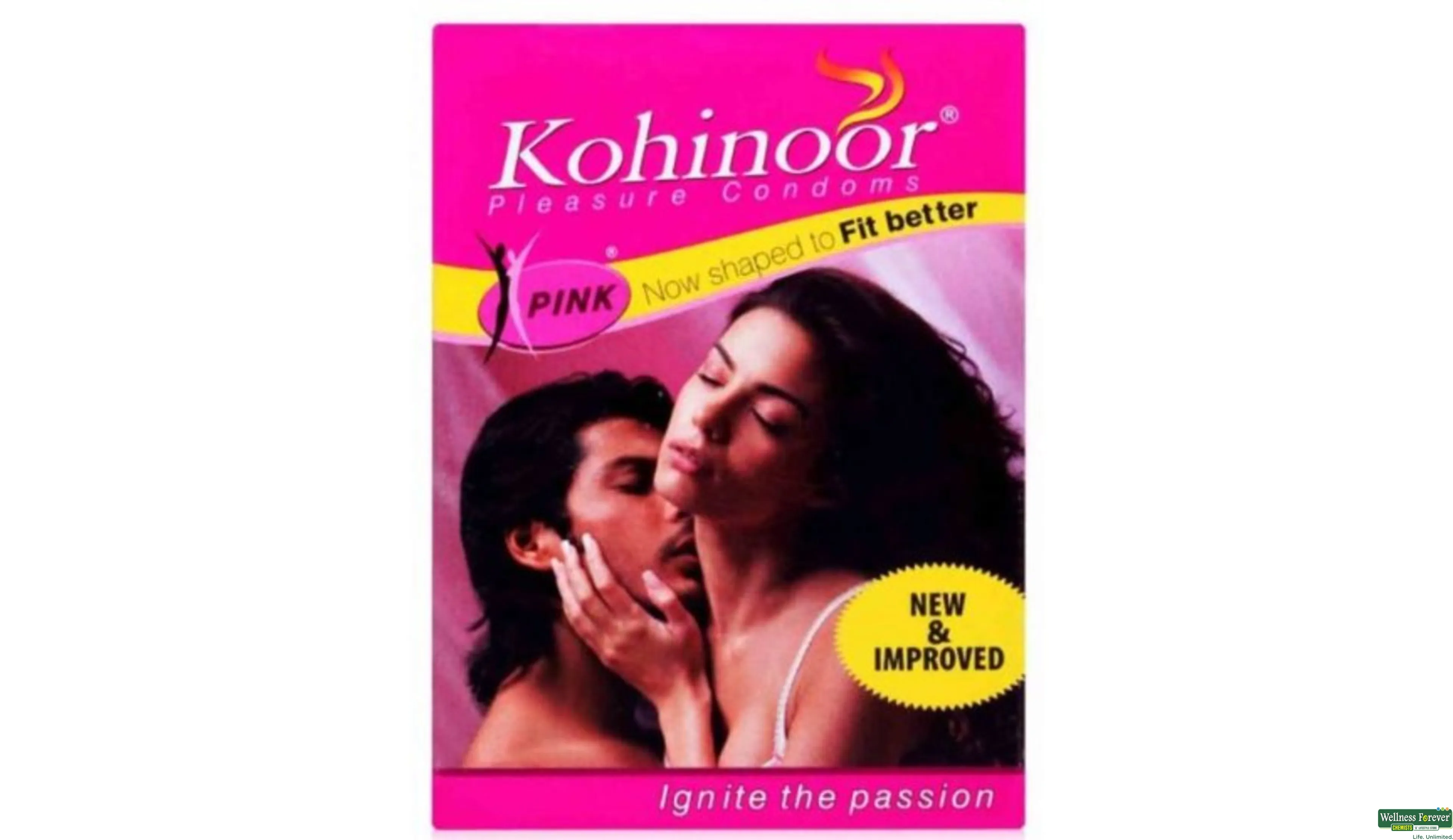 KOHINOOR CONDOM PINK 10PC- 1, 10PC, 