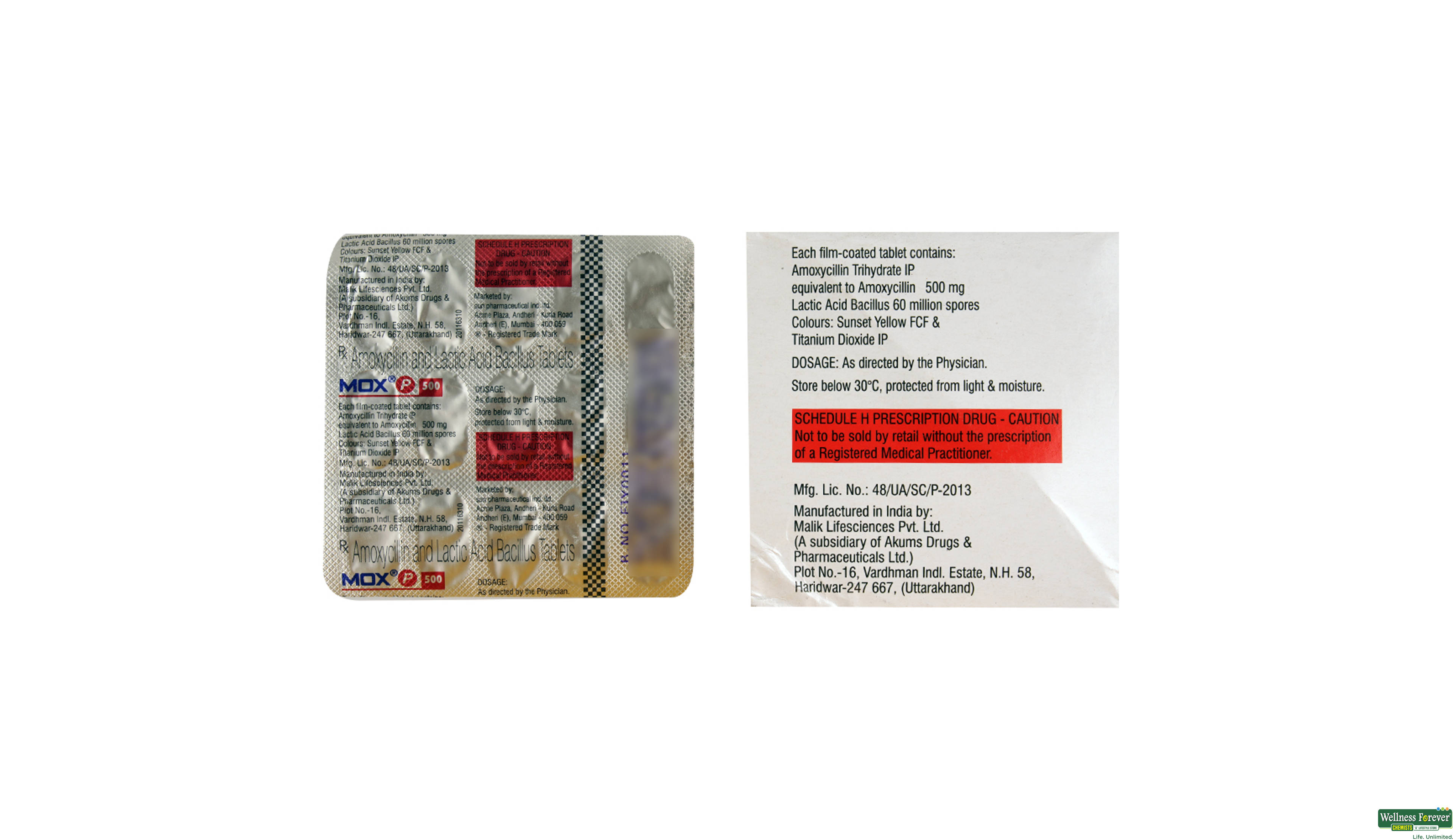 MOX-P 500MG 15TAB- 2, 15TAB, 