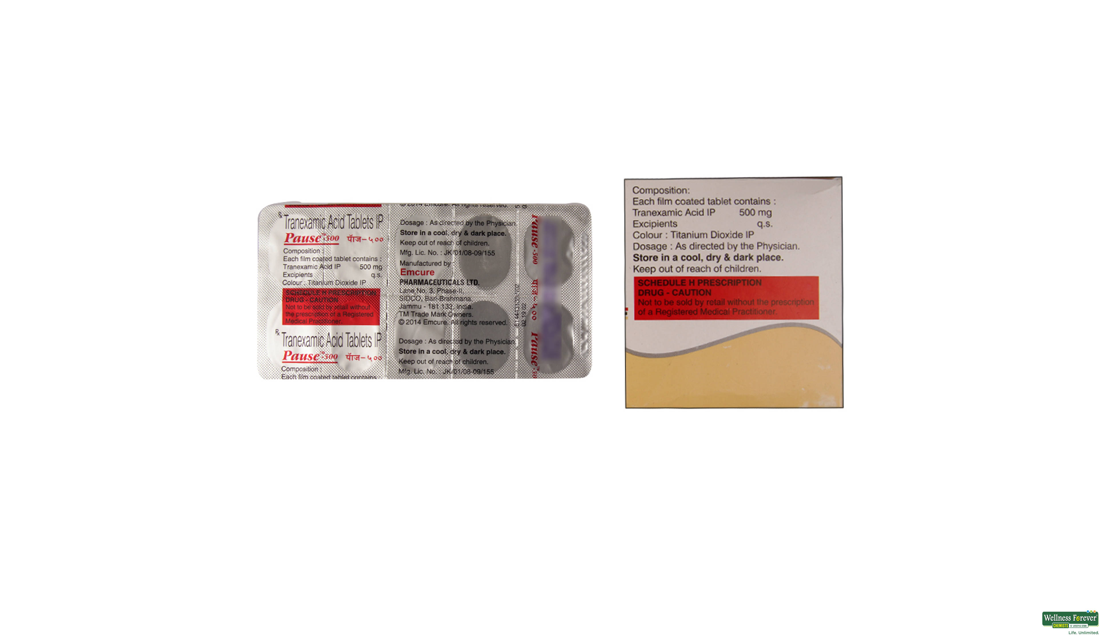 PAUSE 500MG 10TAB- 2, 10TAB, 