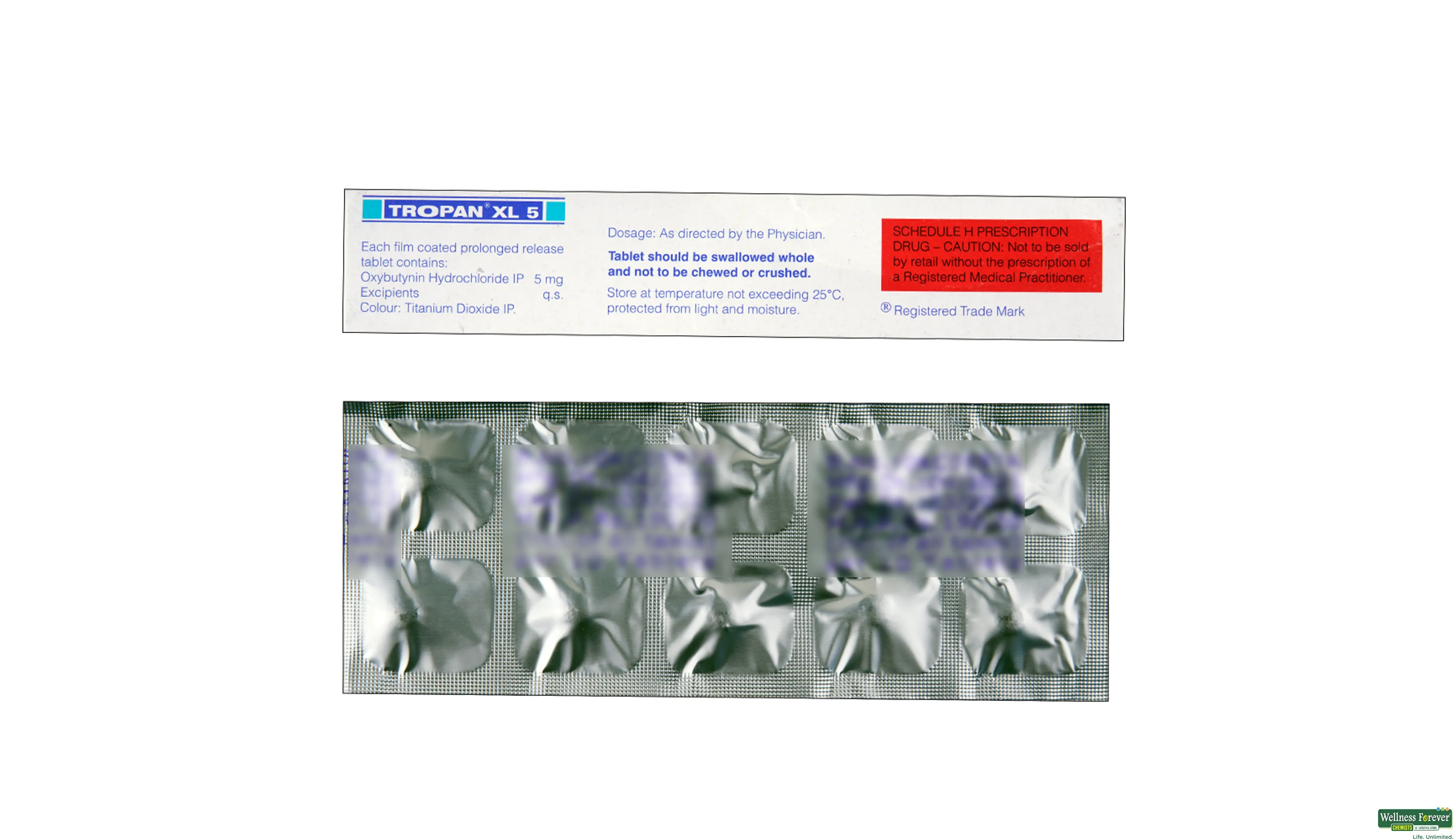 TROPAN-XL 5MG 10TAB- 2, 10TAB, 