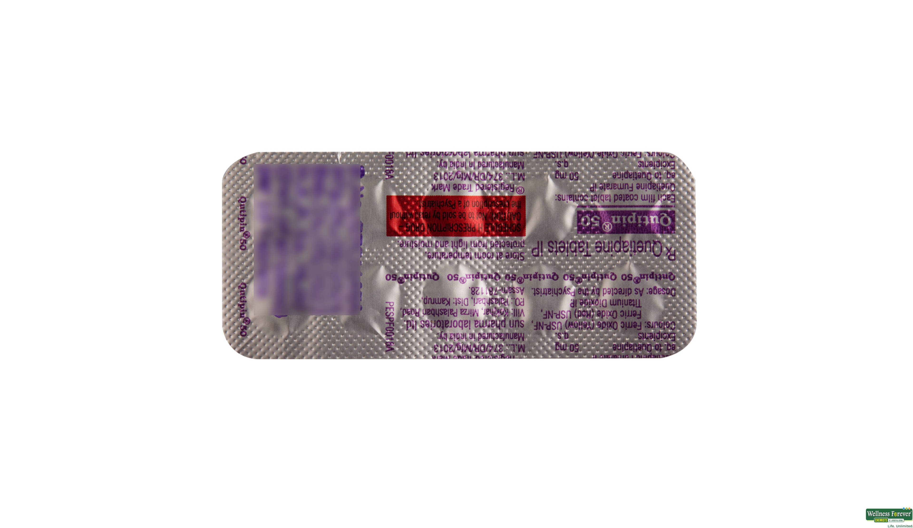 QUTIPIN 50MG 10TAB- 2, 10TAB, 