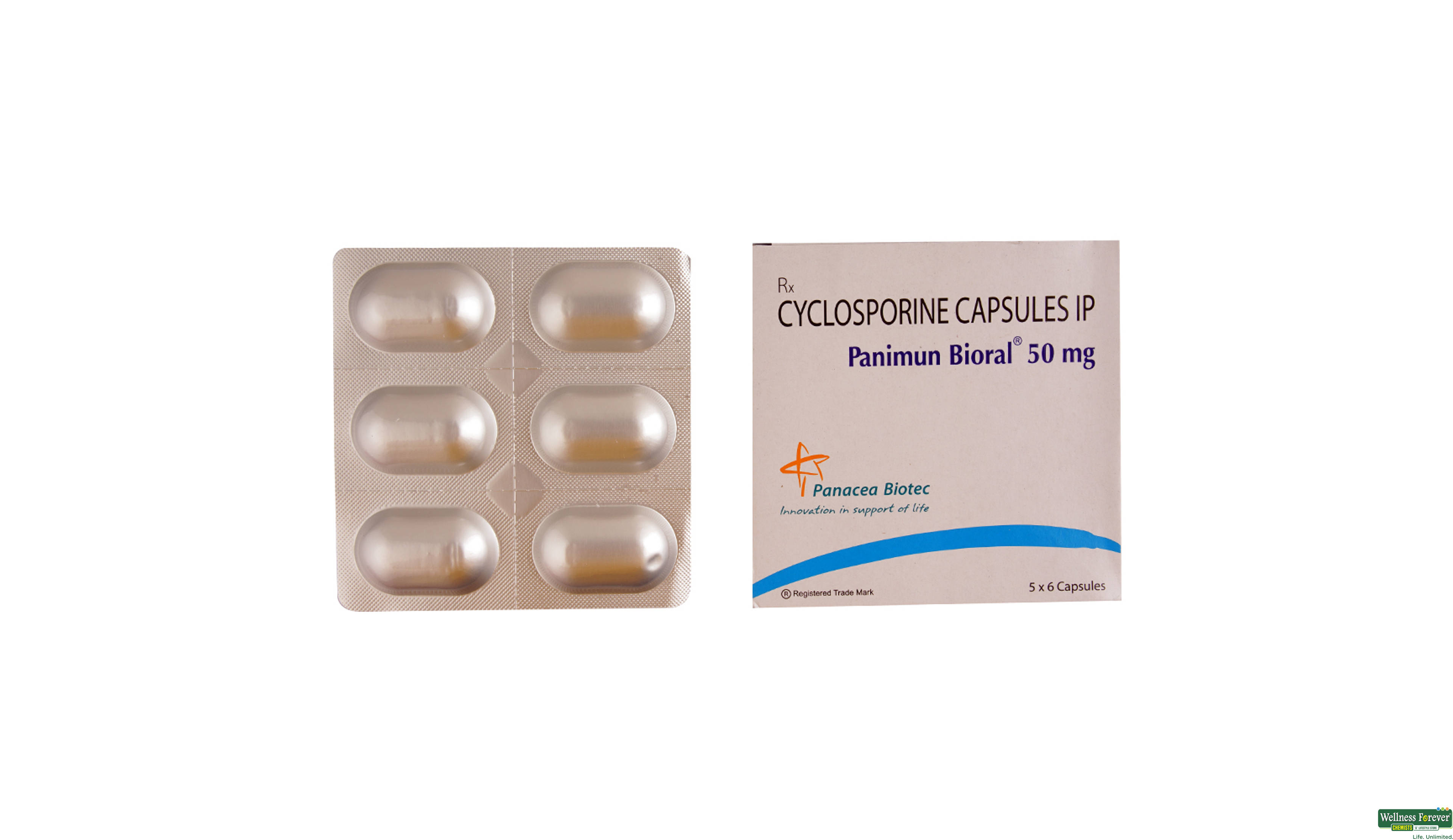 PANIMUN BIORAL 50MG 6CAP- 1, 6CAP, 