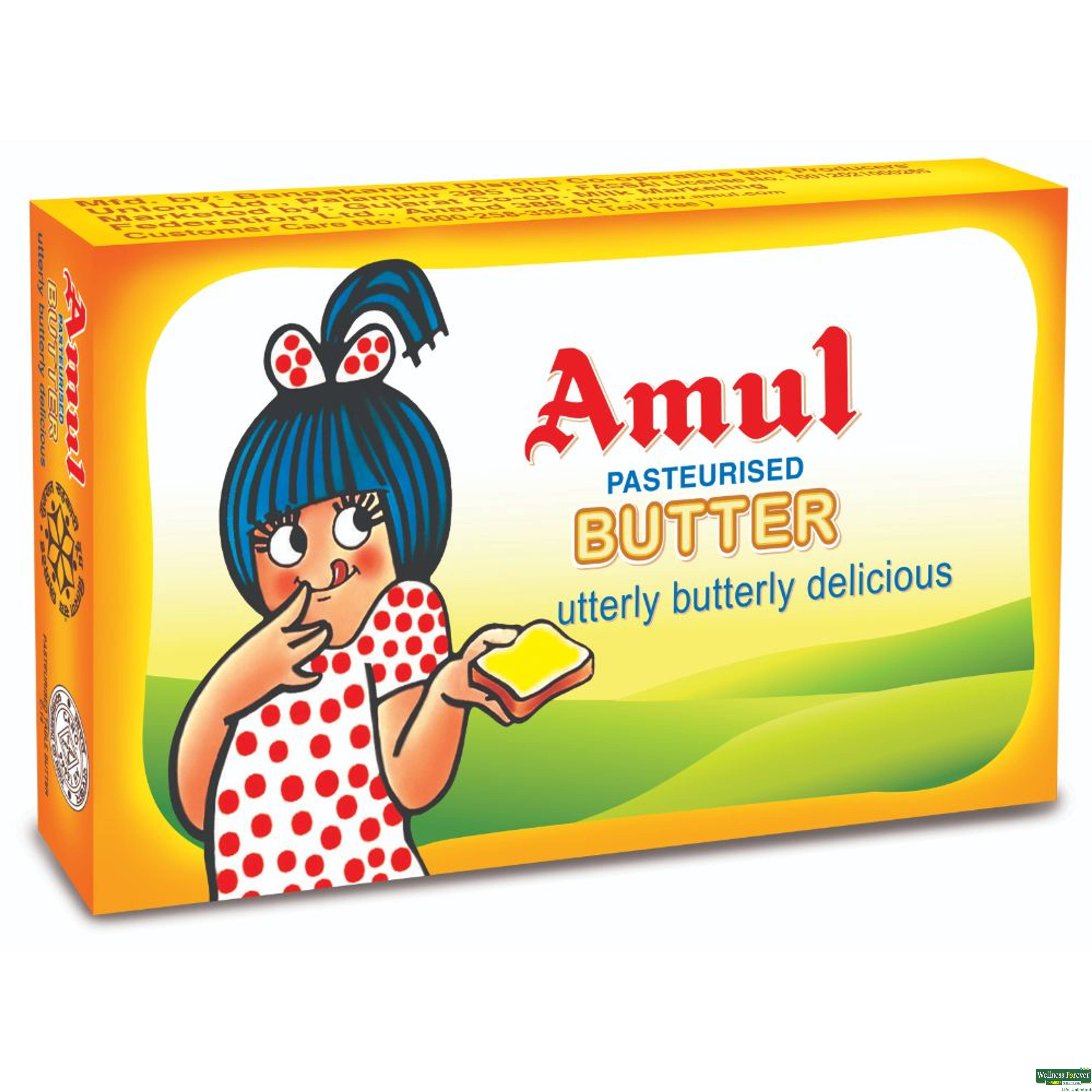 Amul Butter, Pasteurised, 100 g-image